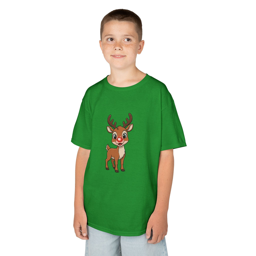 Designed by kids for kids - Cute Christmas Rudolph tee