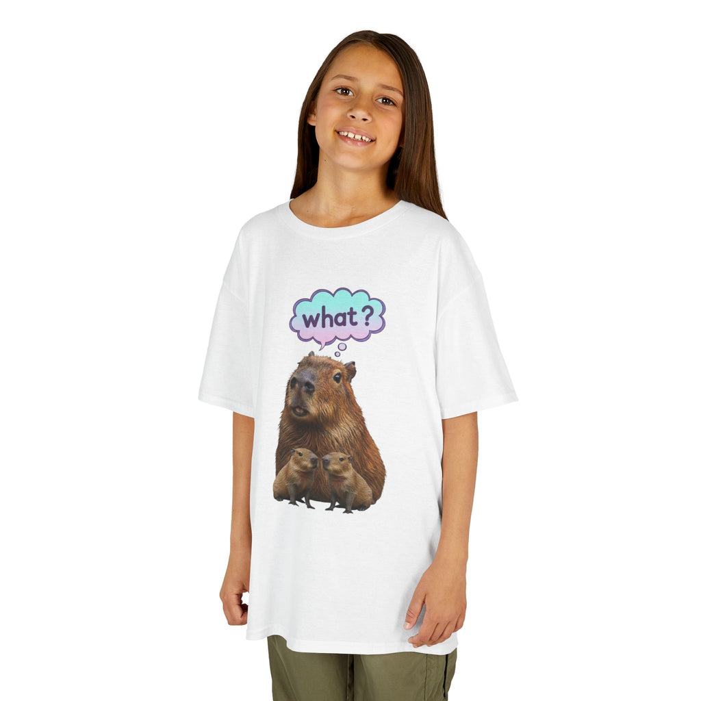 Designed by kids for kids - Funny confused capybara tee