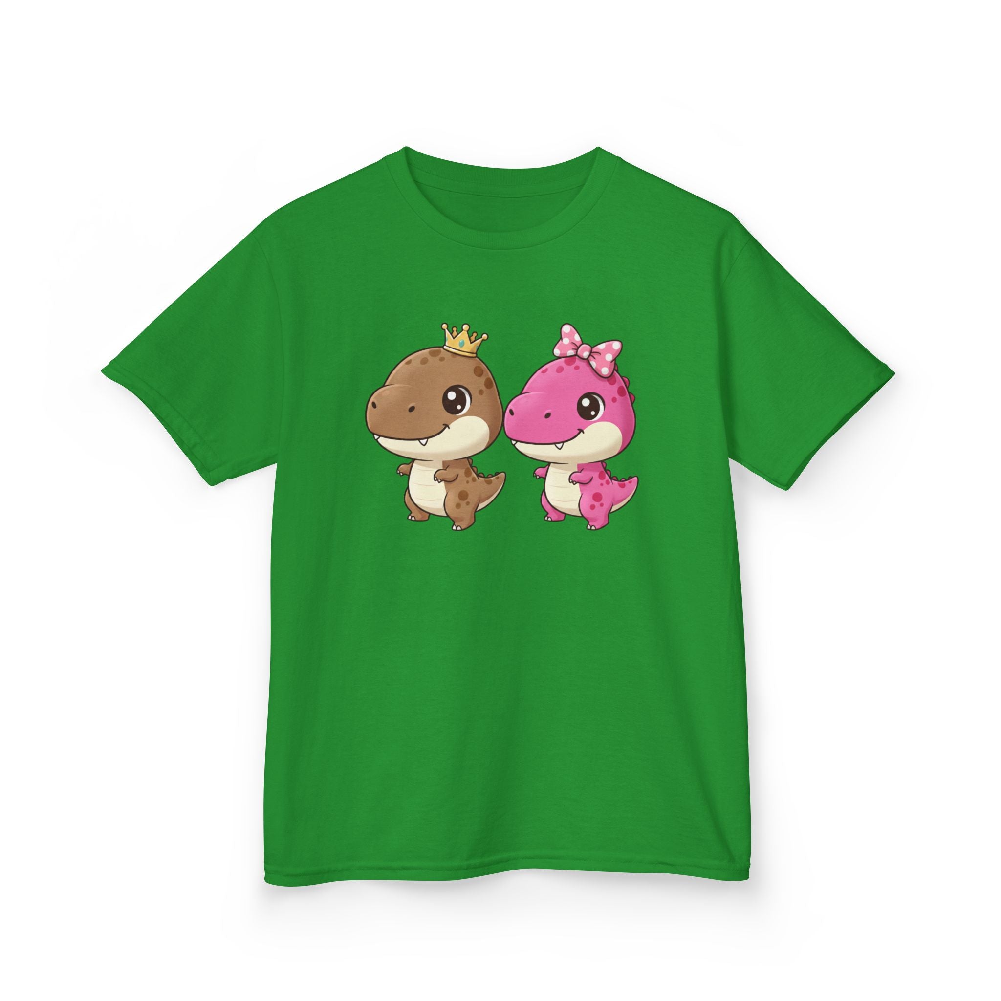 Designed by kids for kids - Cute girl and boy dino tee