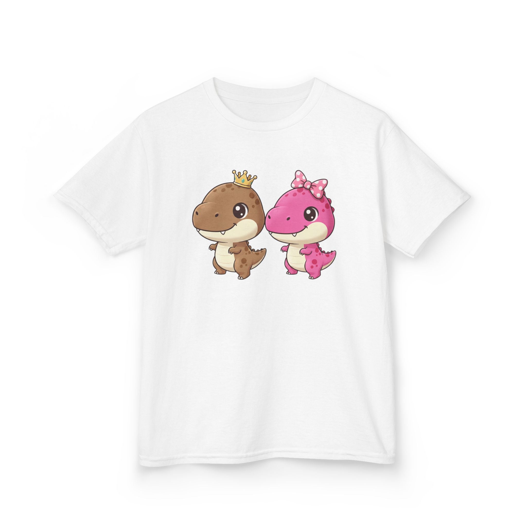 Designed by kids for kids - Cute girl and boy dino tee
