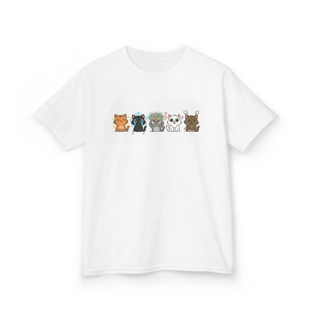 Kids Cat Emotion Communication Tee