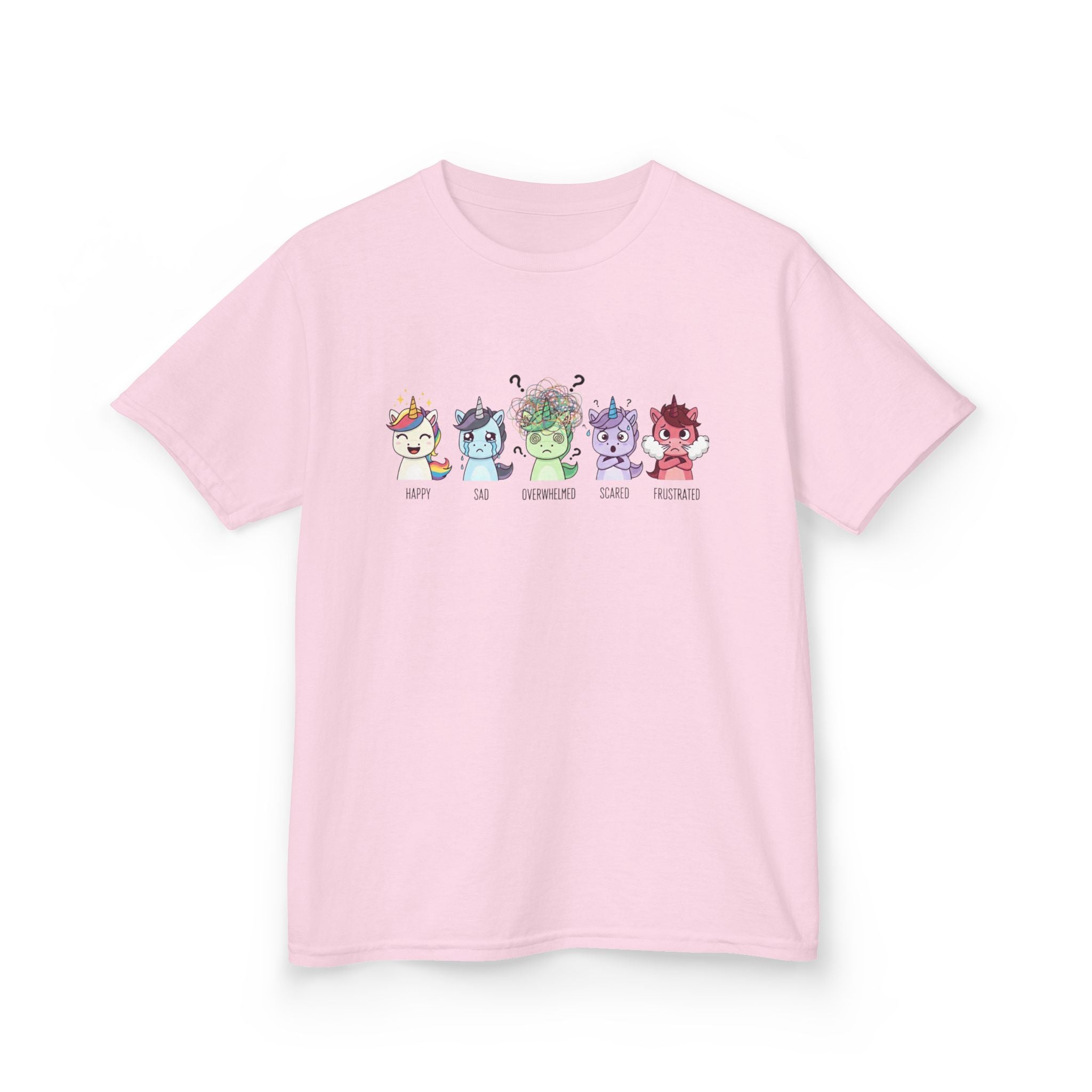 Kids Unicorn Emotion Communication Tee