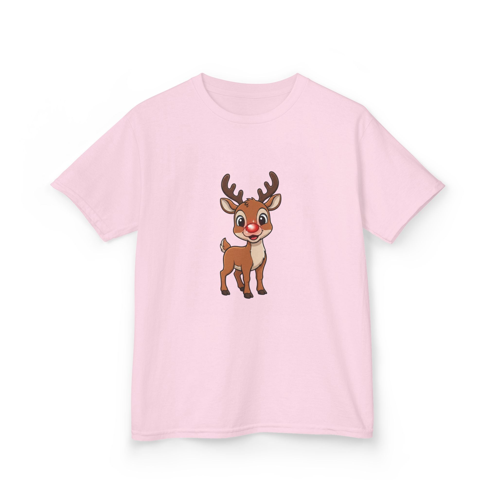 Designed by kids for kids - Cute Christmas Rudolph tee