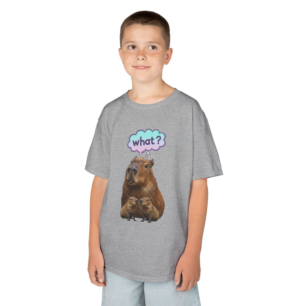 Designed by kids for kids - Funny confused capybara tee