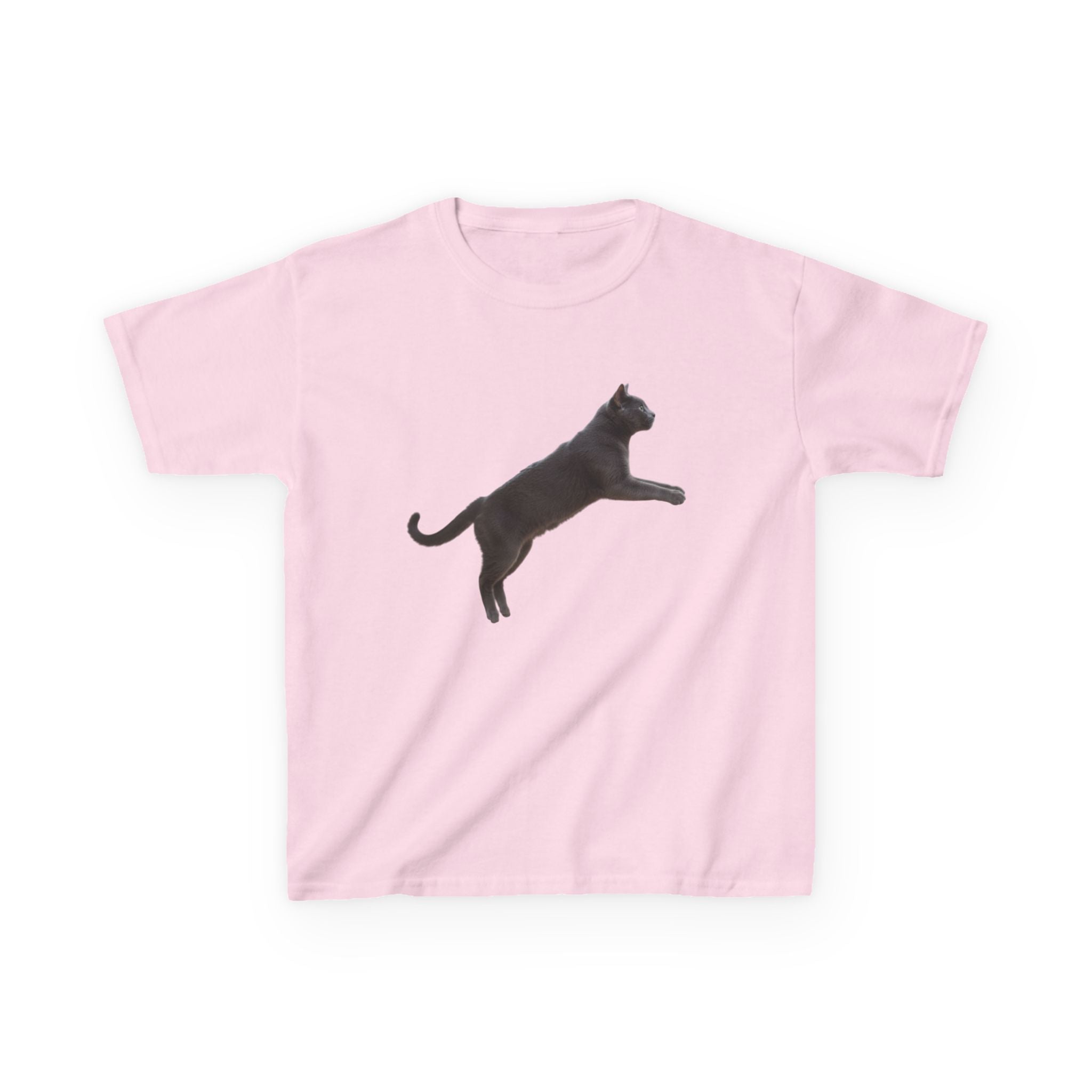 Designed by kids for kids - Russian Blue cat tee