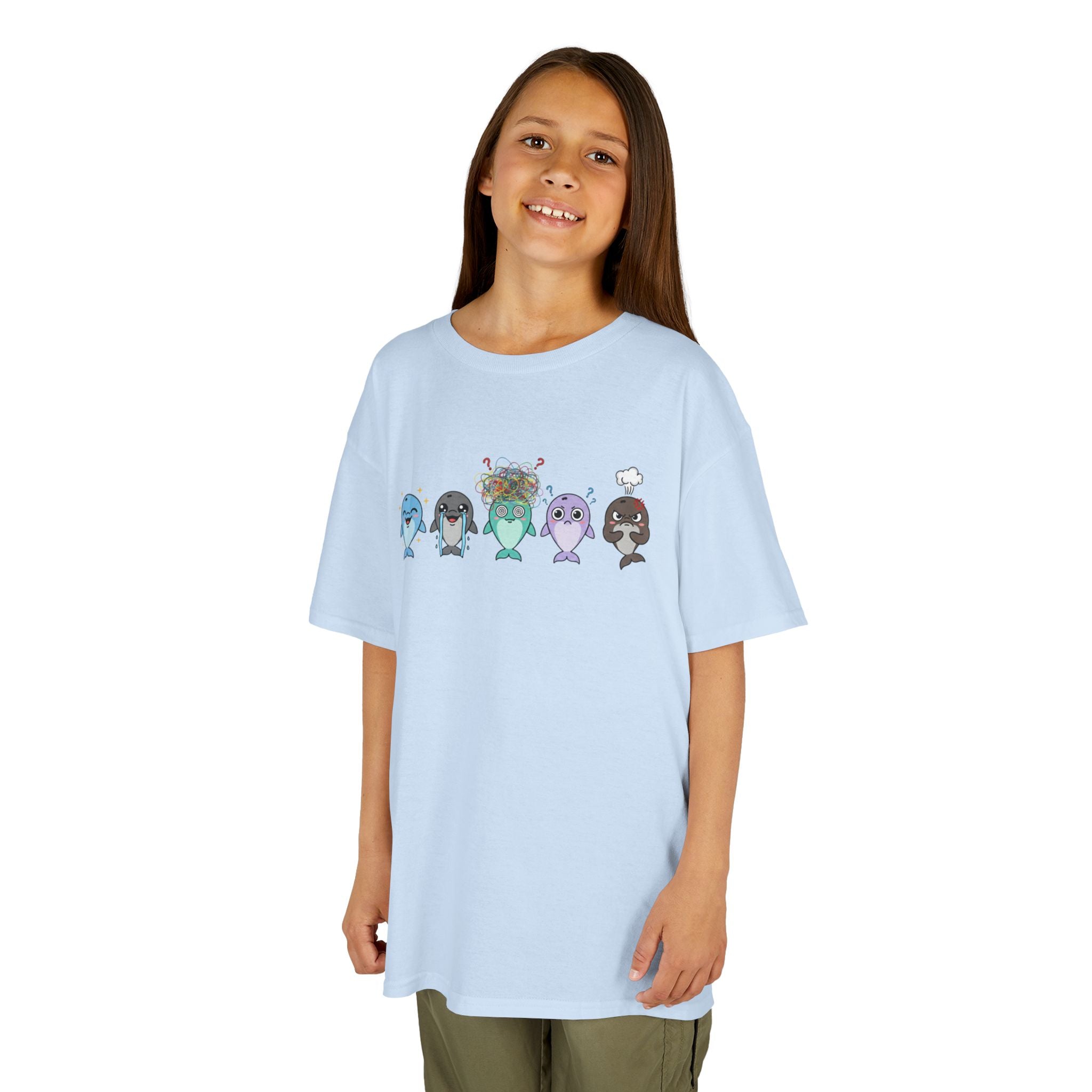 Kids Dolphin Emotion Communication Tee