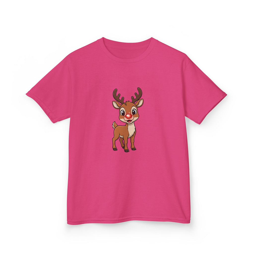 Designed by kids for kids - Cute Christmas Rudolph tee