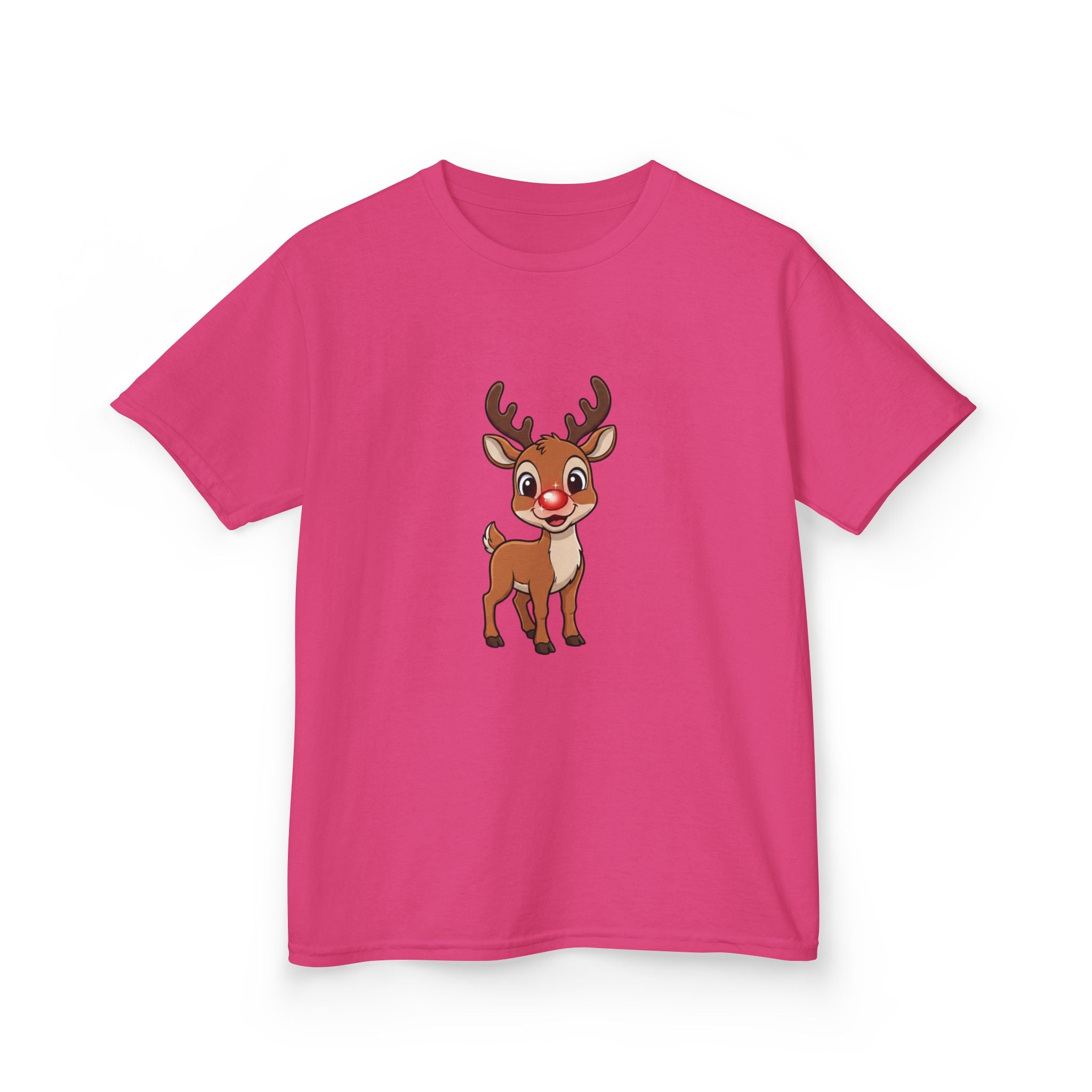 Designed by kids for kids - Cute Christmas Rudolph tee