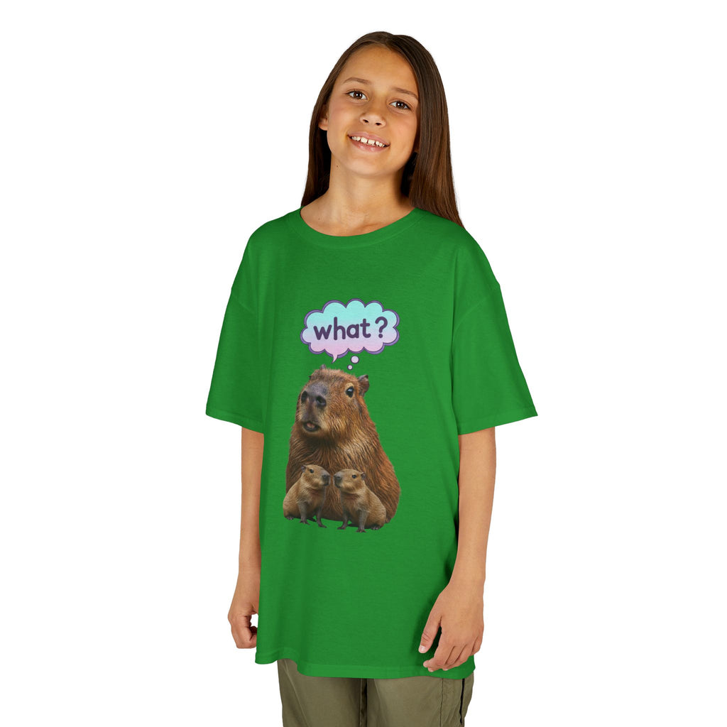 Designed by kids for kids - Funny confused capybara tee