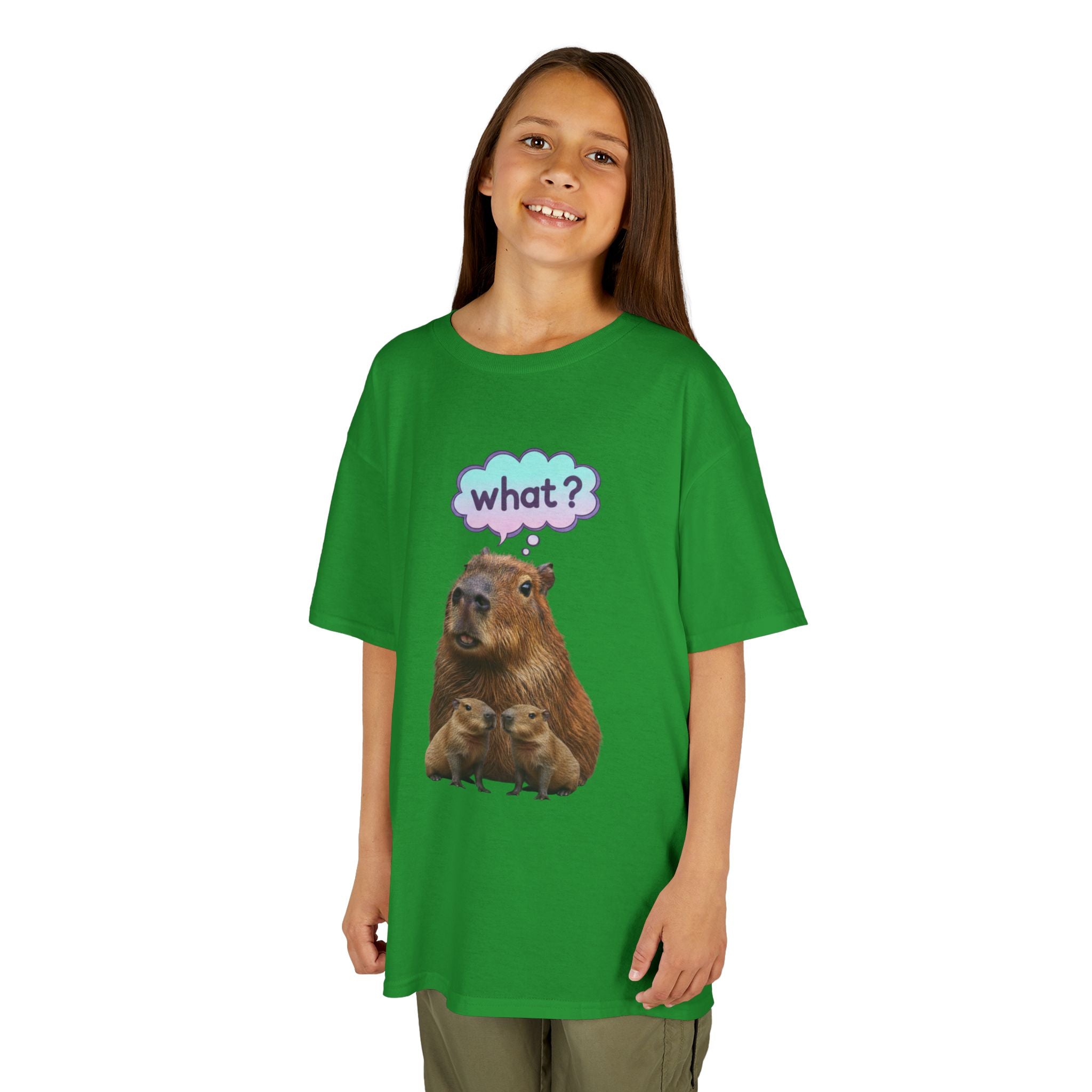 Designed by kids for kids - Funny confused capybara tee