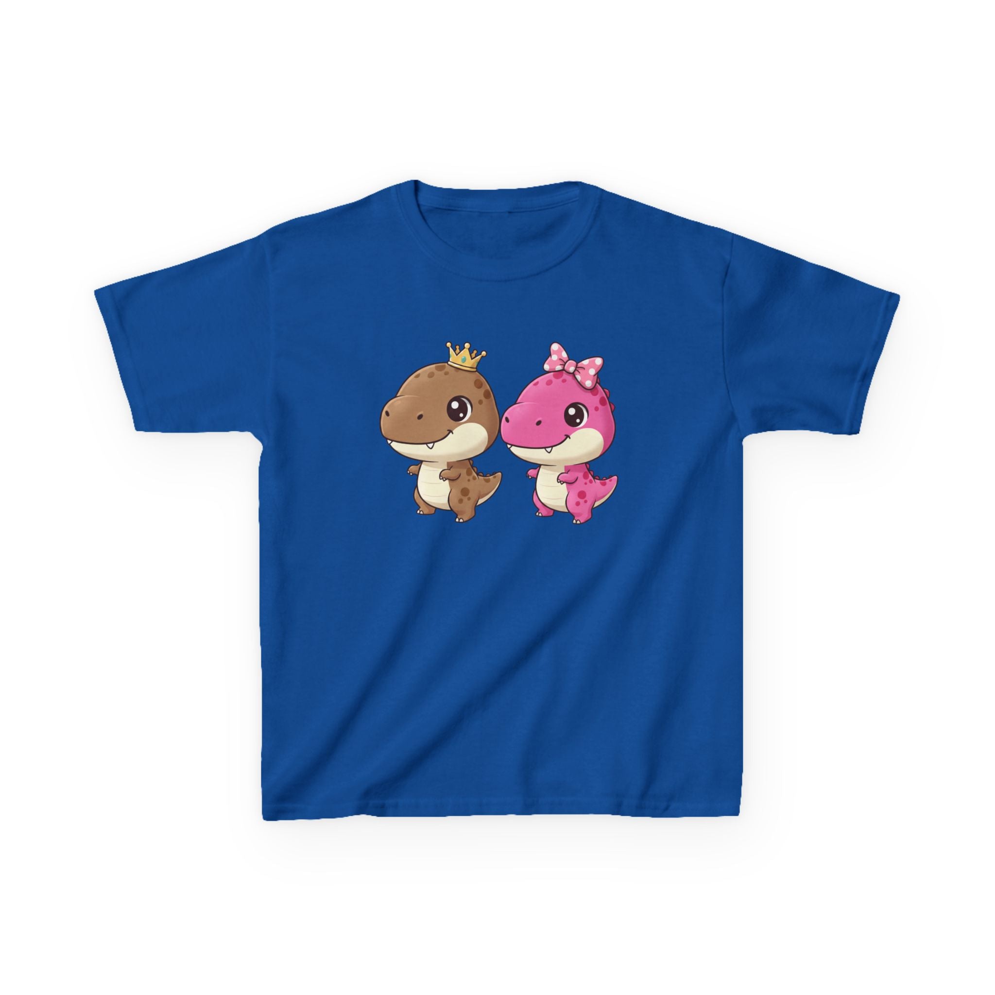 Designed by kids for kids - Cute girl and boy dino tee