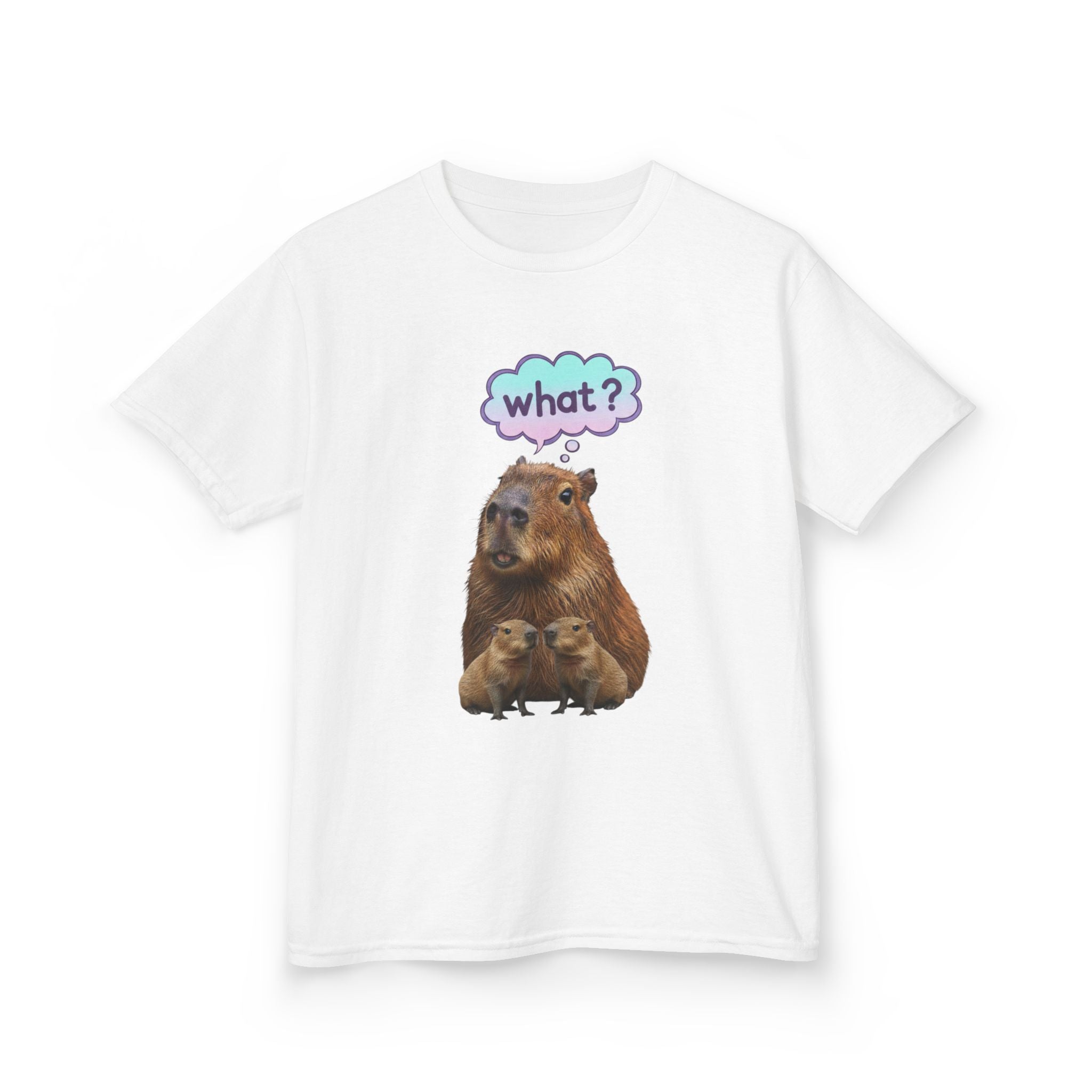 Designed by kids for kids - Funny confused capybara tee