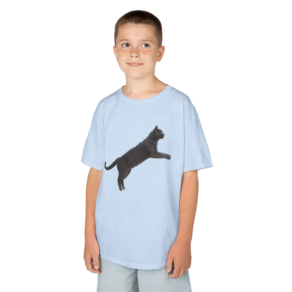 Designed by kids for kids - Russian Blue cat tee
