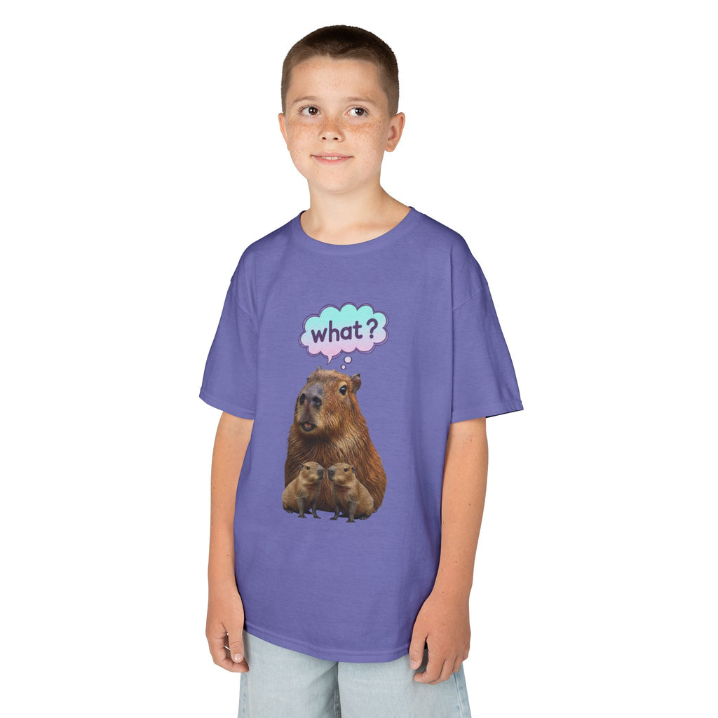 Designed by kids for kids - Funny confused capybara tee