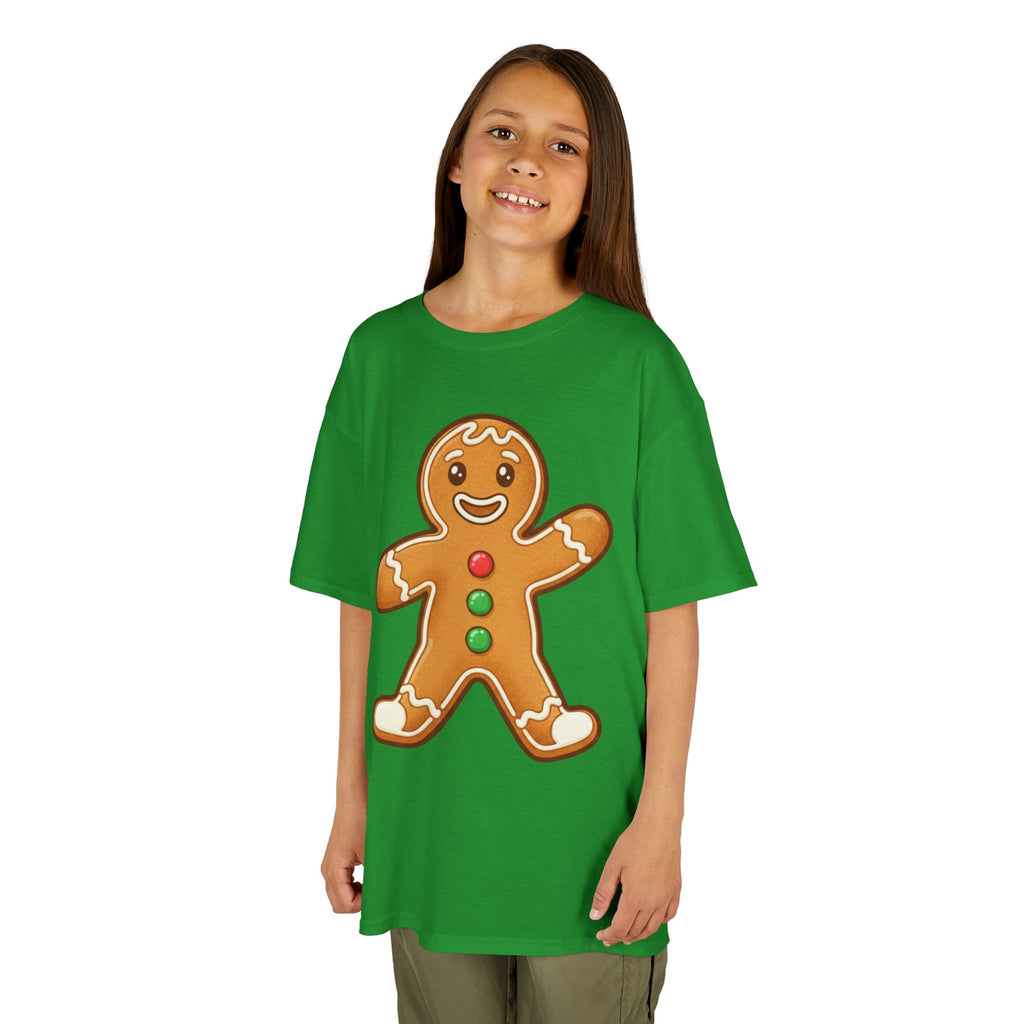 Designed by kids for kids - Cute Christmas gingerbread man tee