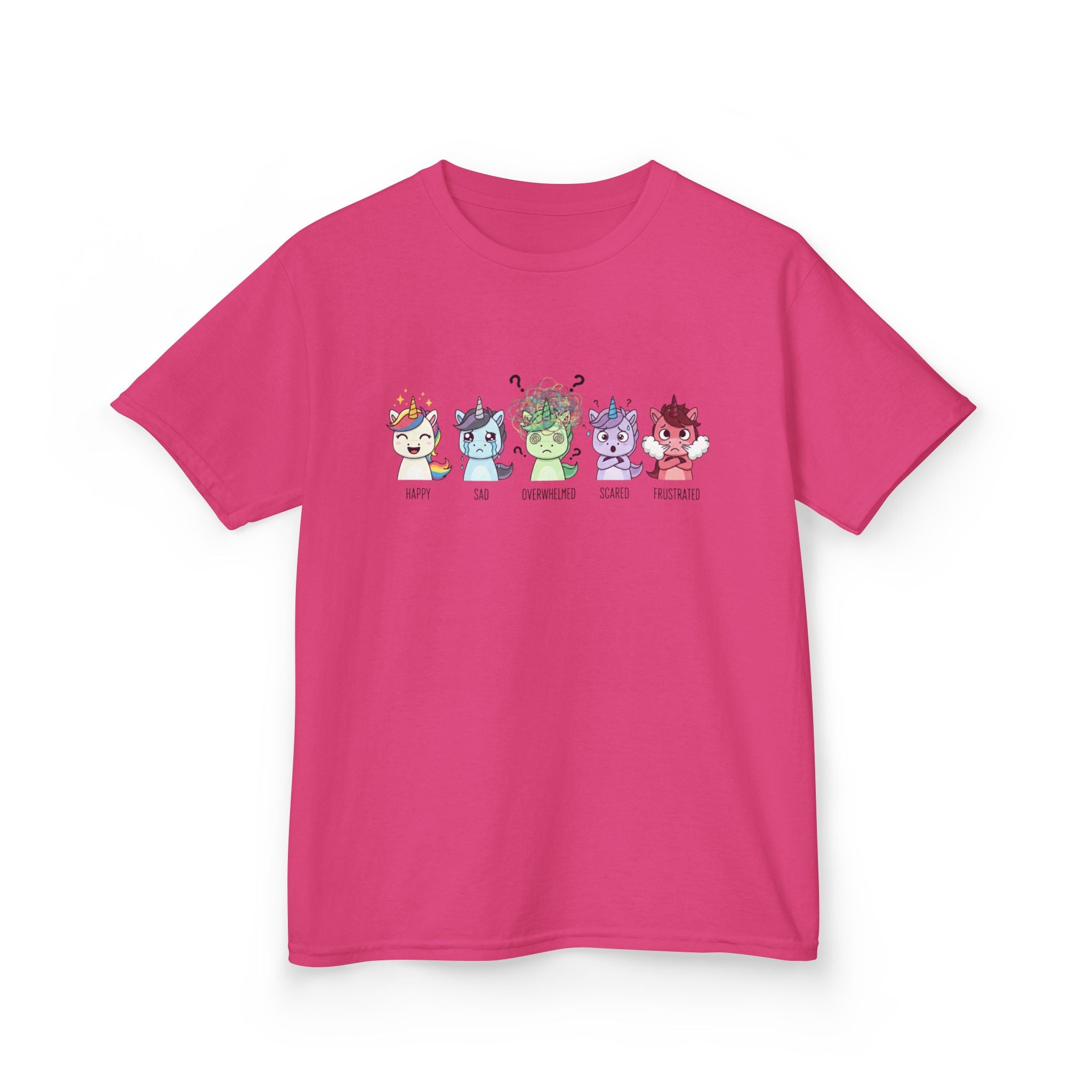 Kids Unicorn Emotion Communication Tee