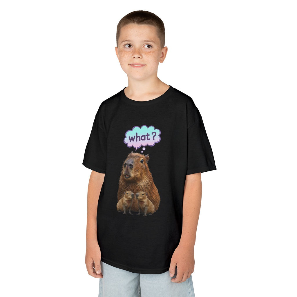 Designed by kids for kids - Funny confused capybara tee