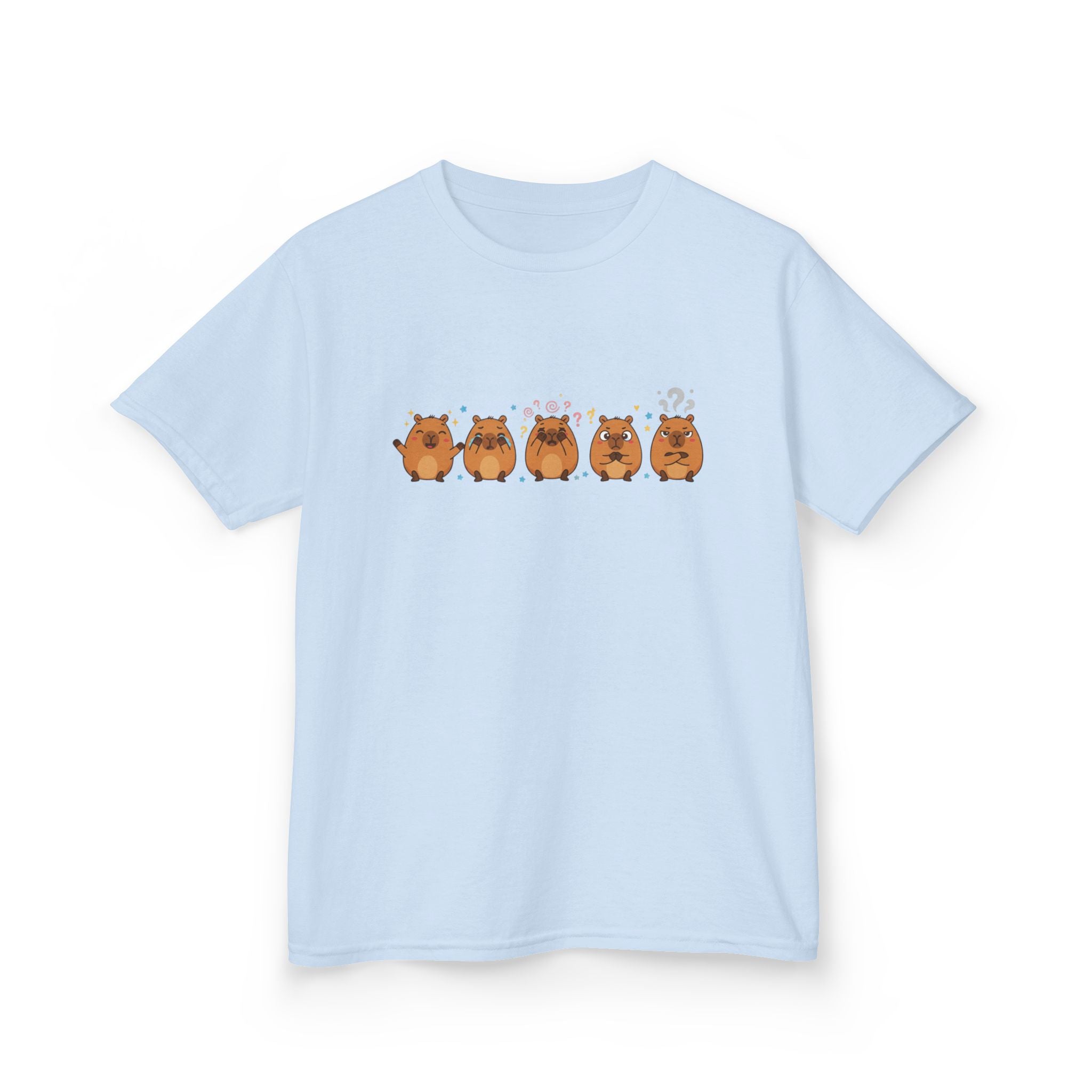 Kids Capybara Emotion Communication Tee