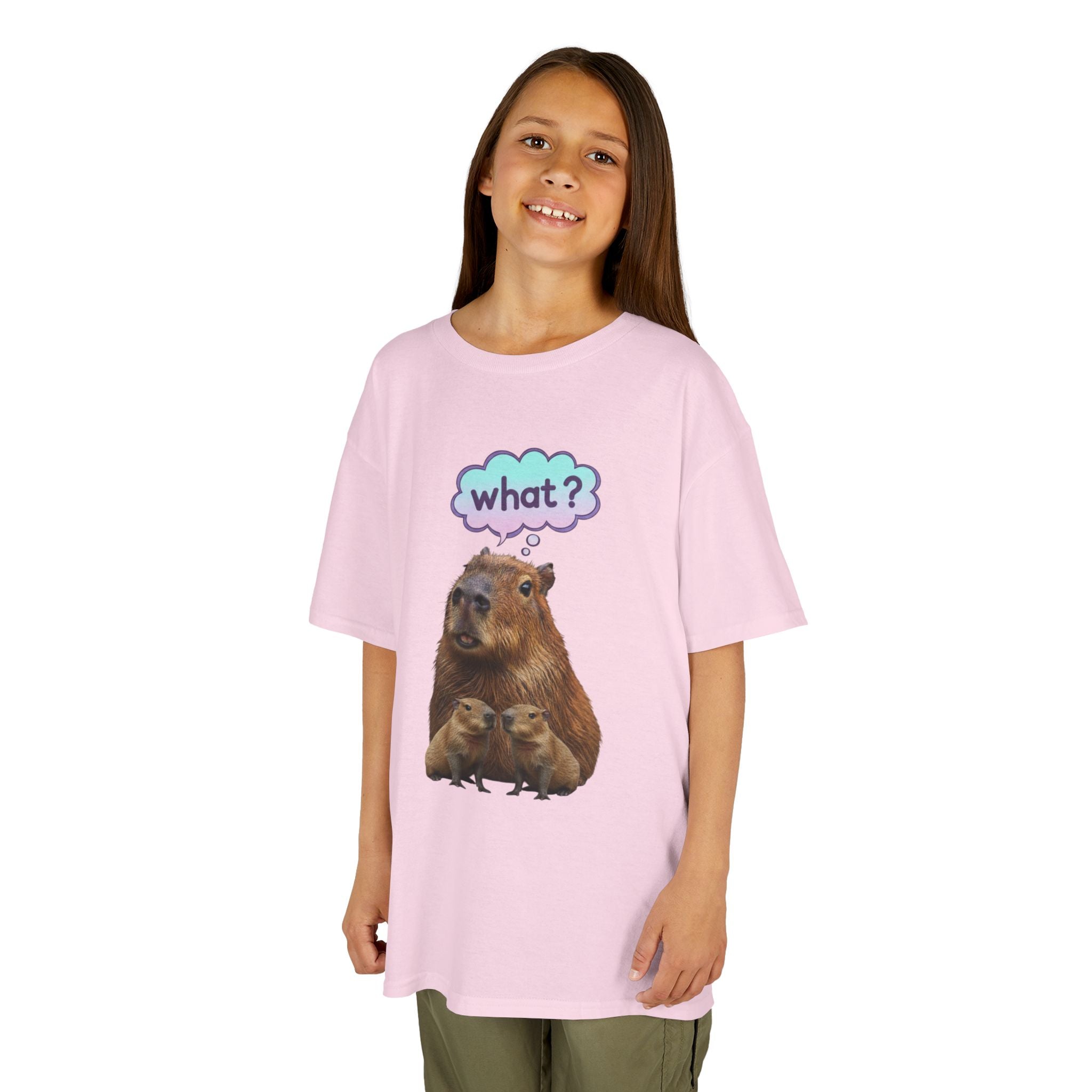 Designed by kids for kids - Funny confused capybara tee
