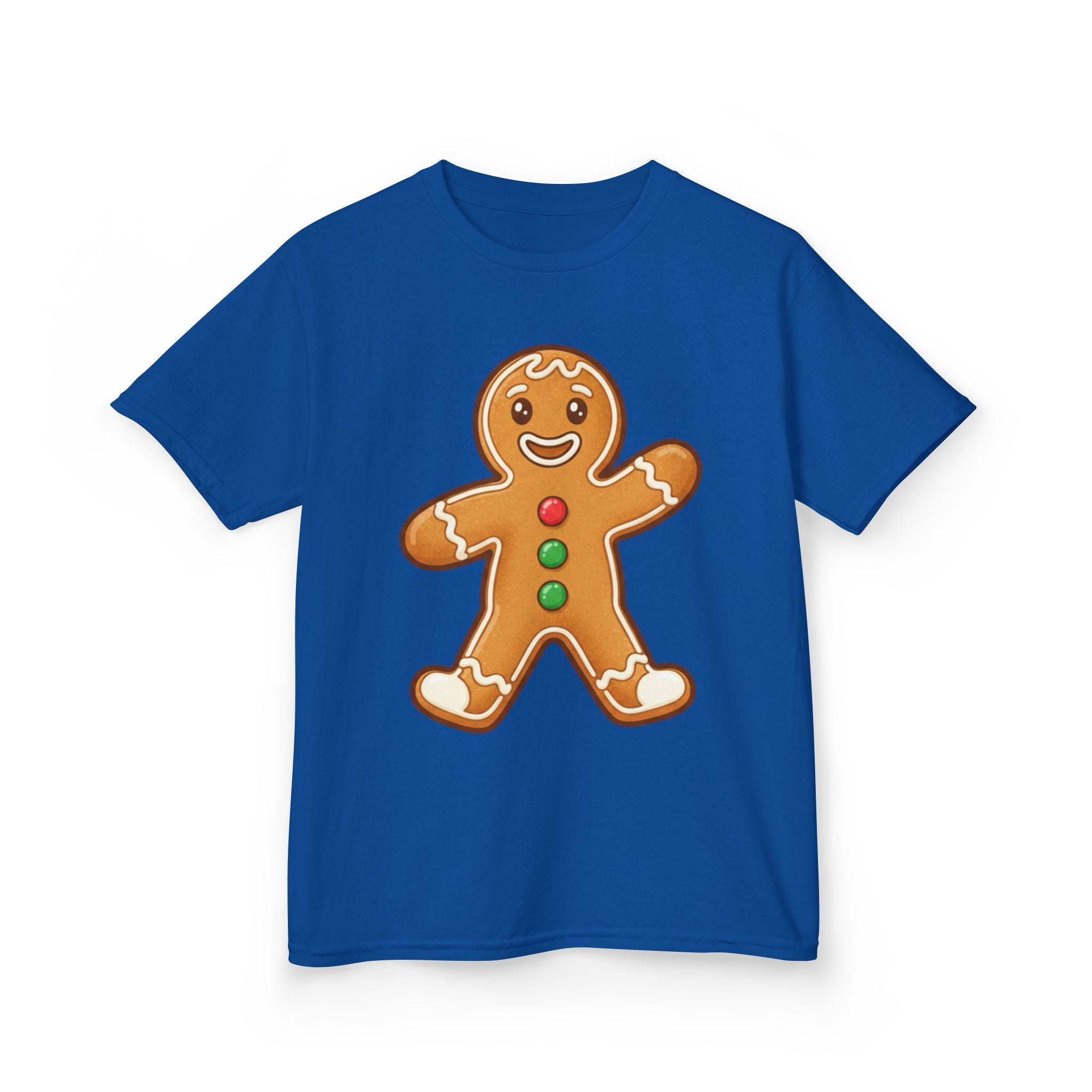 Designed by kids for kids - Cute Christmas gingerbread man tee