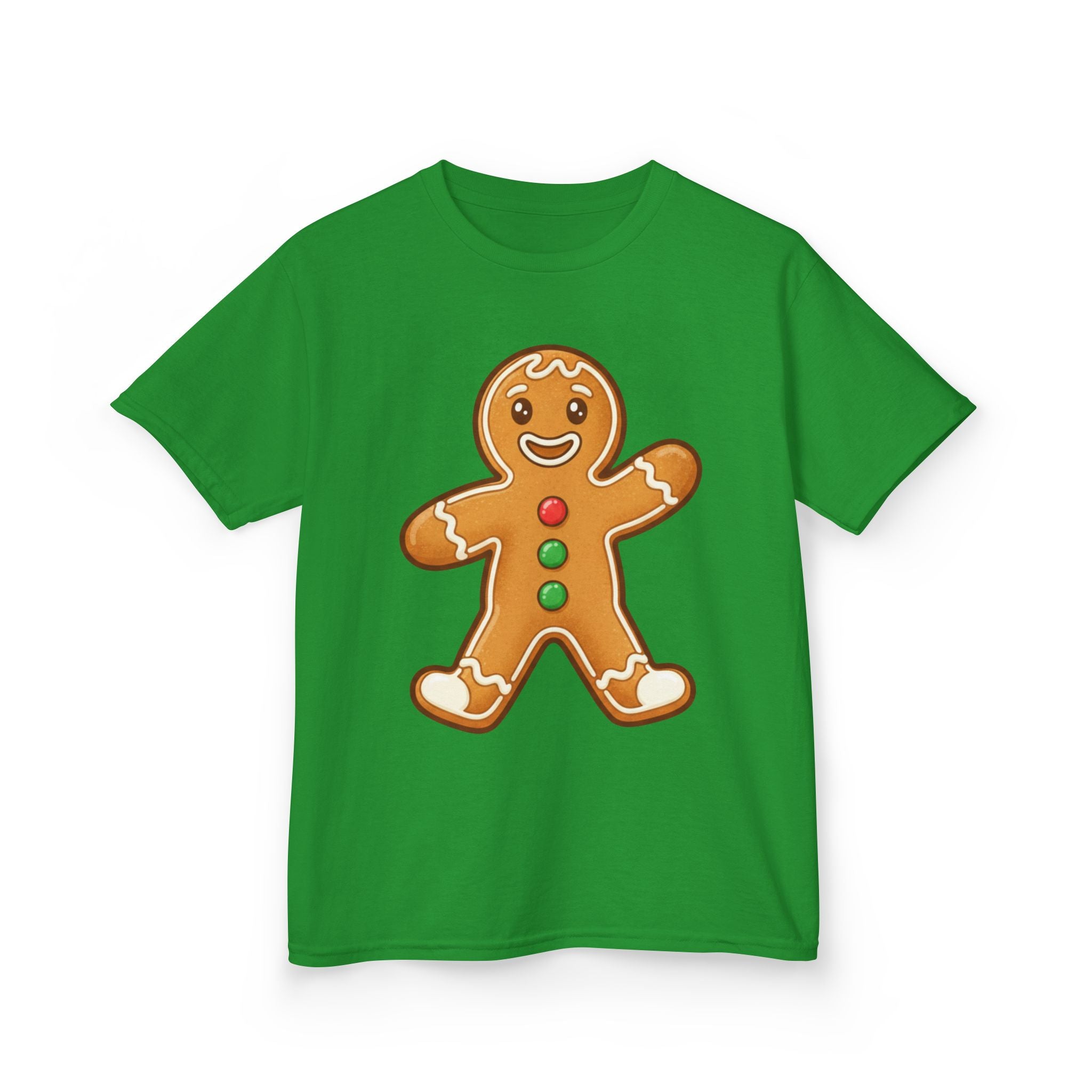 Designed by kids for kids - Cute Christmas gingerbread man tee