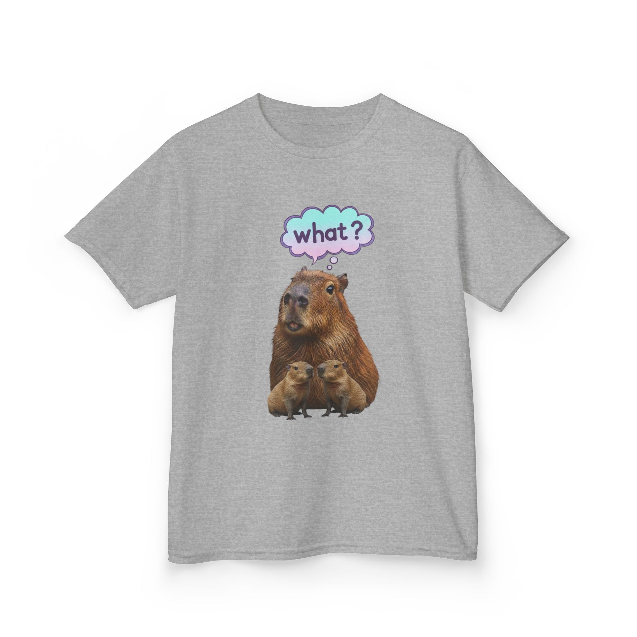 Designed by kids for kids - Funny confused capybara tee