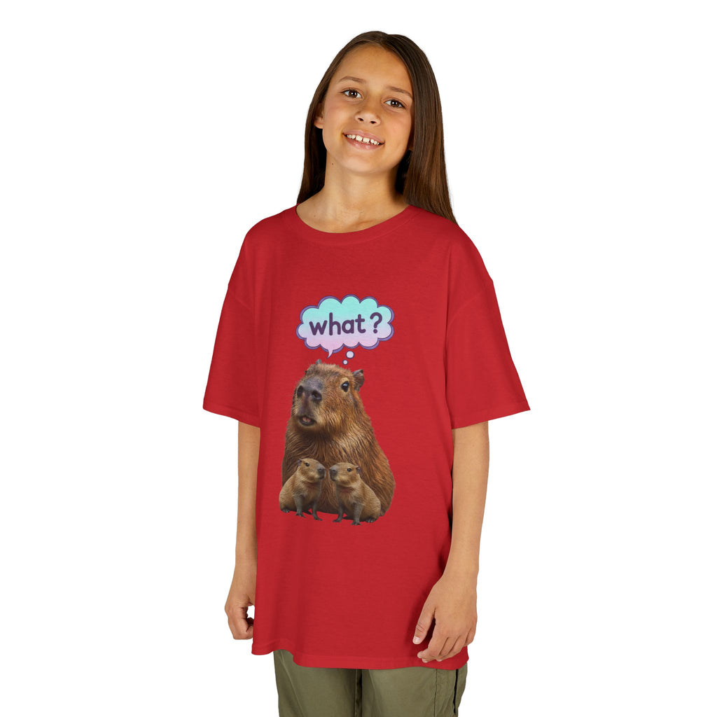 Designed by kids for kids - Funny confused capybara tee