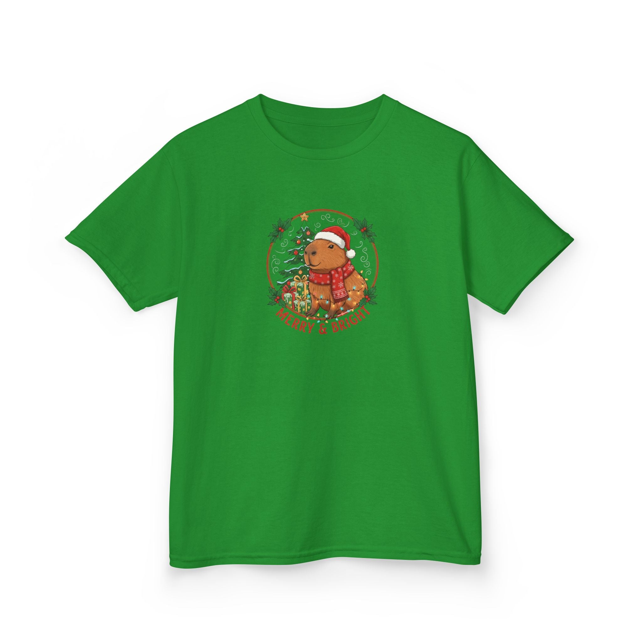 Designed by kids for kids - Cute Christmas Capybara tee