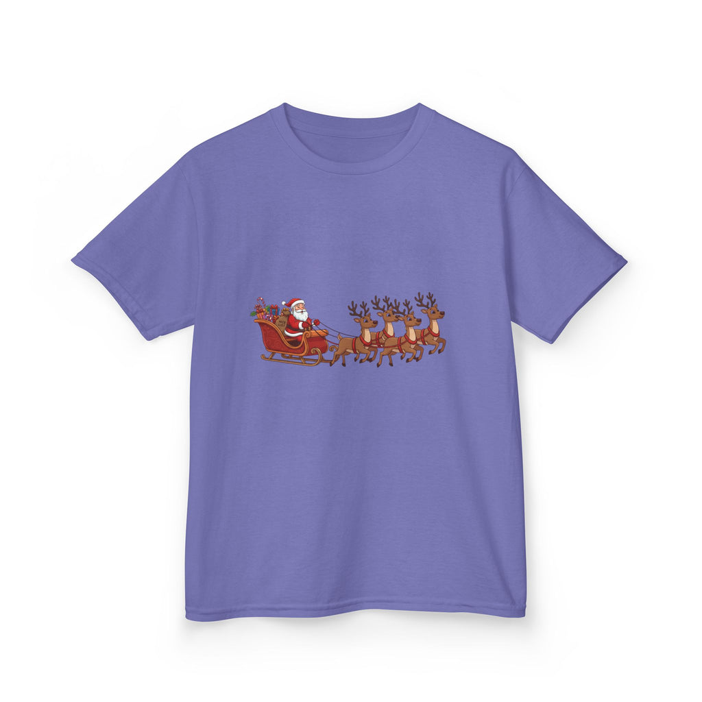Designed by kids for kids - Cute Christmas Santa Sleigh tee