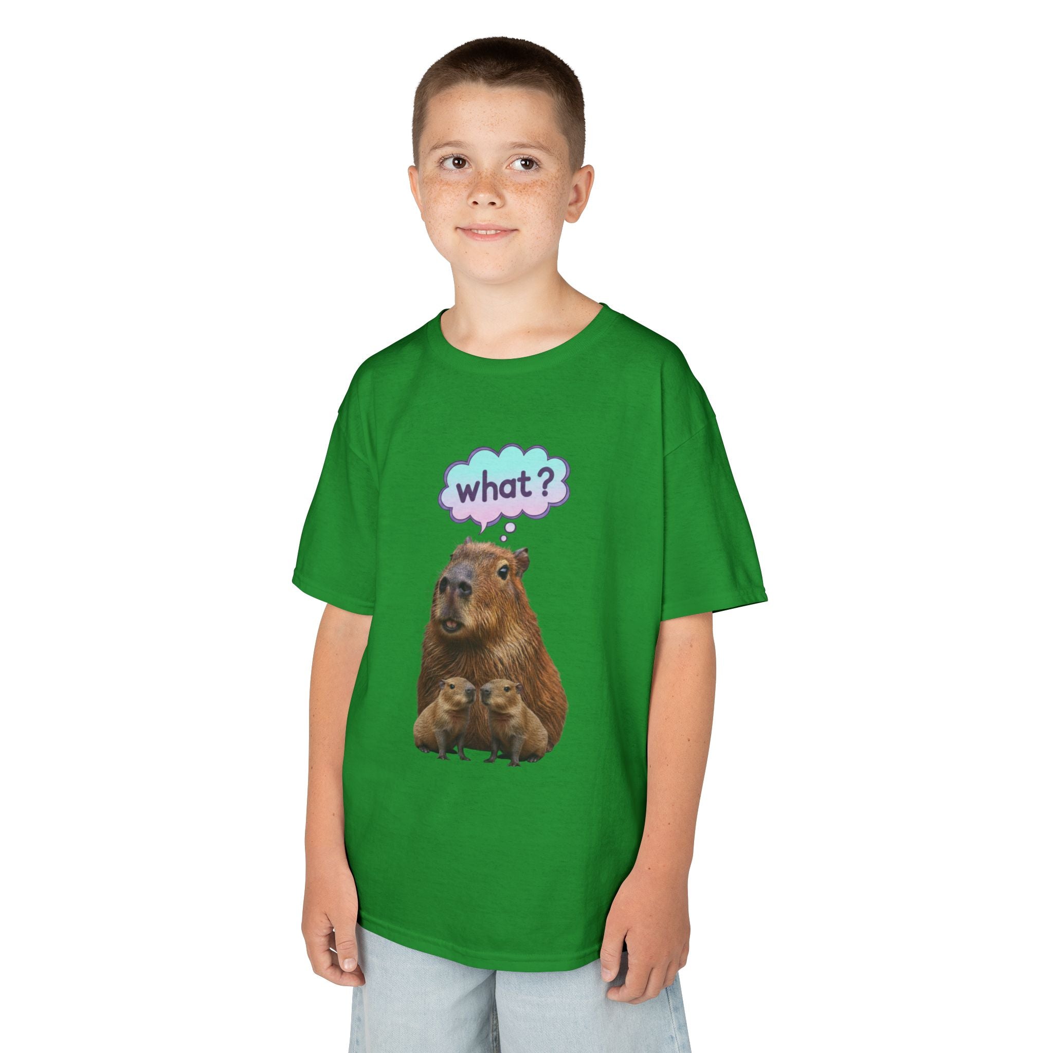 Designed by kids for kids - Funny confused capybara tee