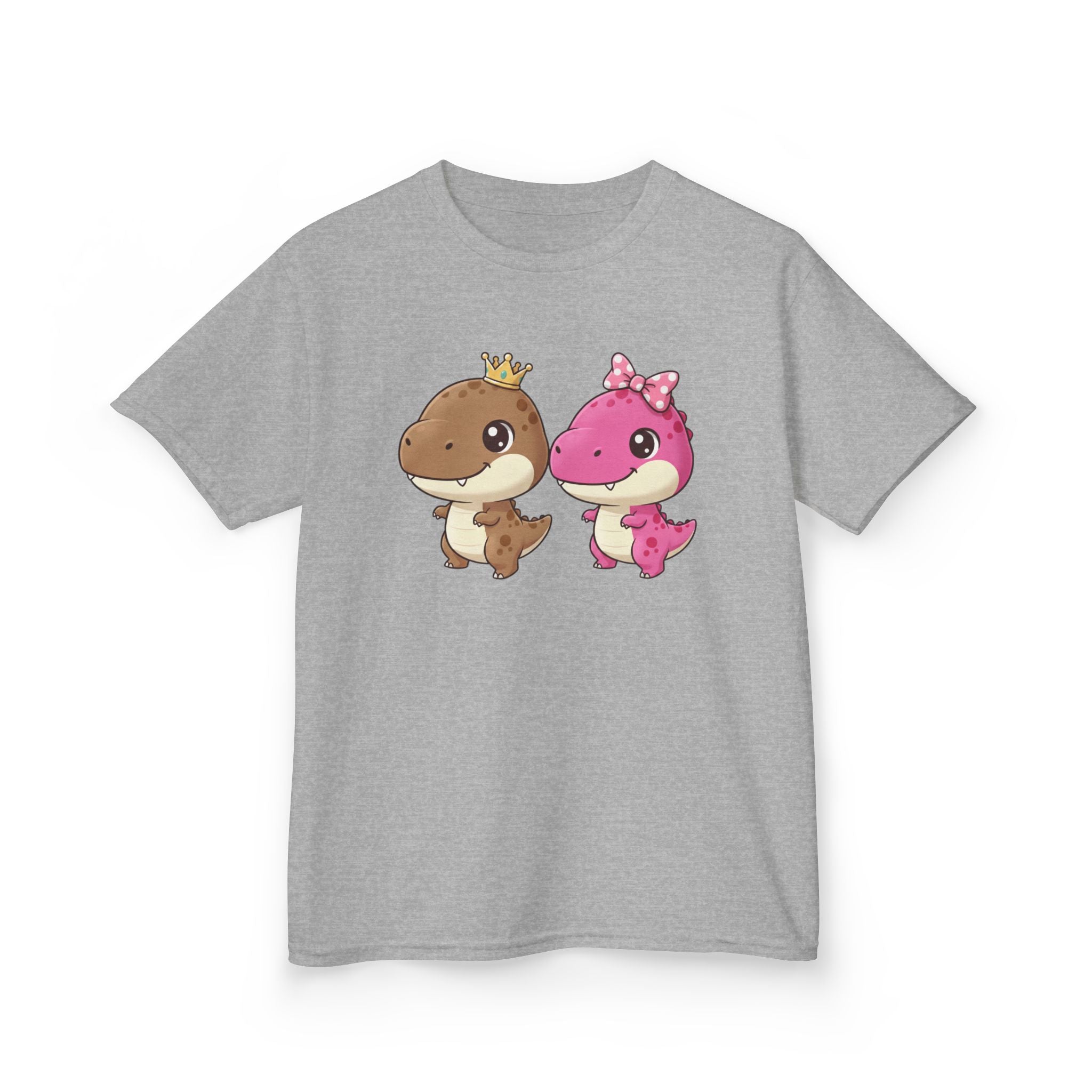 Designed by kids for kids - Cute girl and boy dino tee