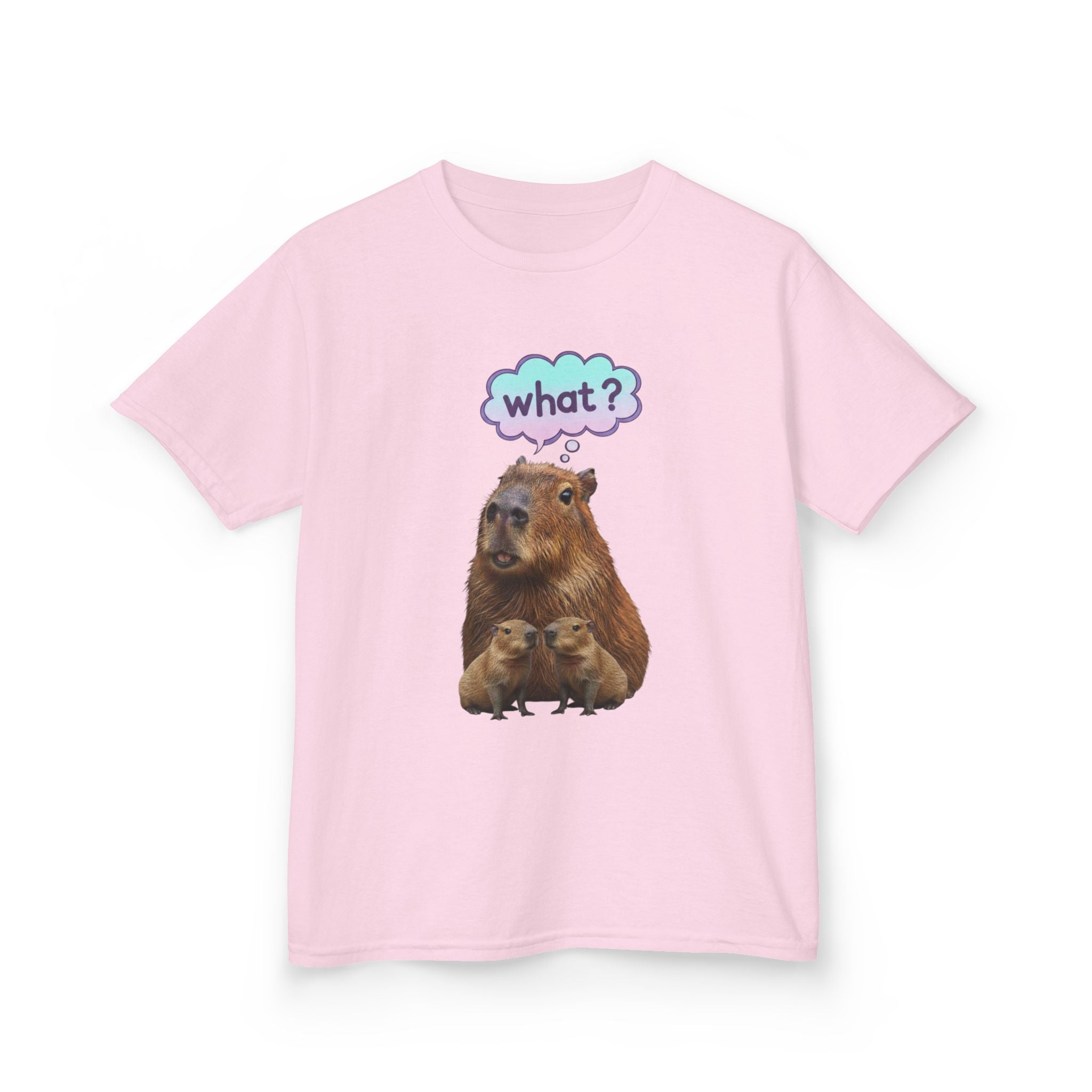 Designed by kids for kids - Funny confused capybara tee