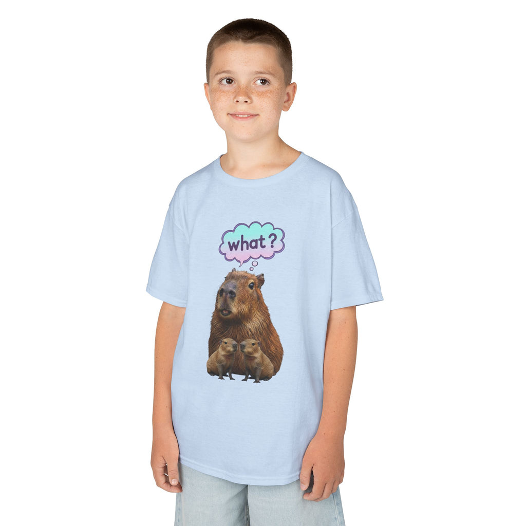 Designed by kids for kids - Funny confused capybara tee
