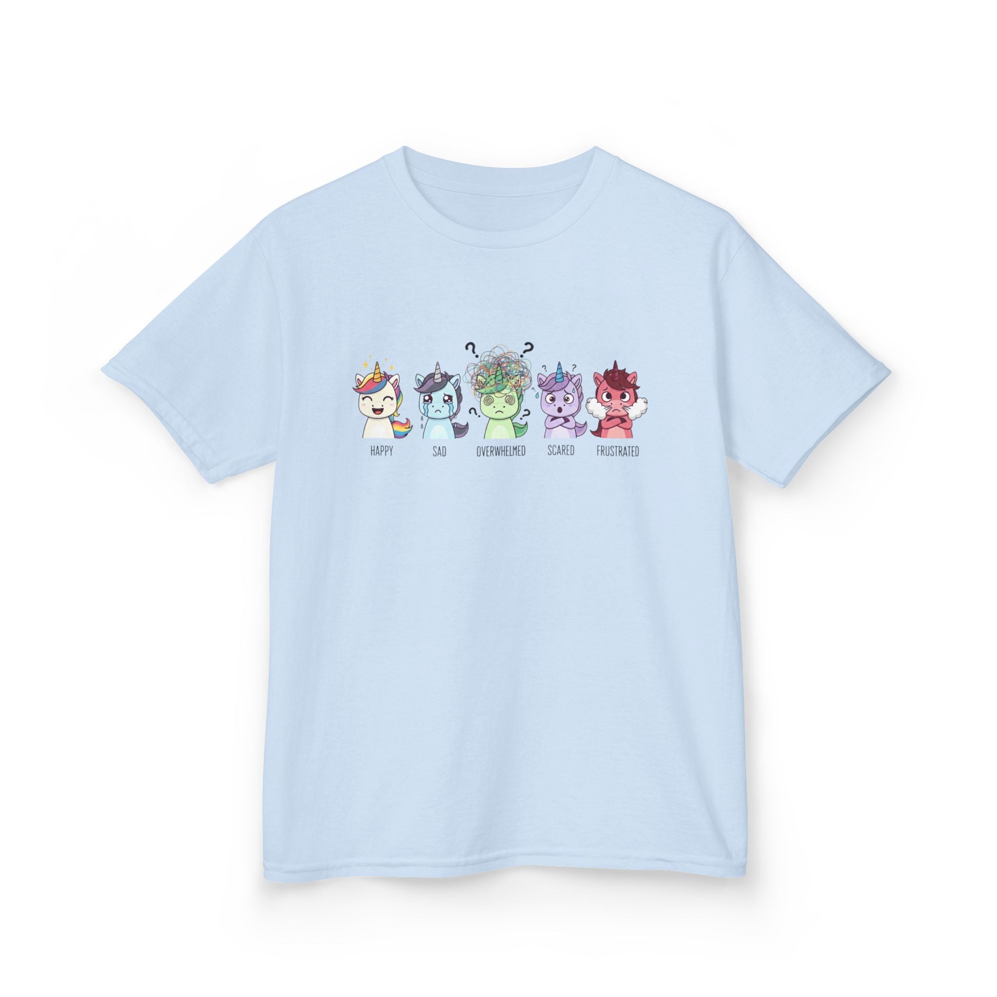Kids Unicorn Emotion Communication Tee