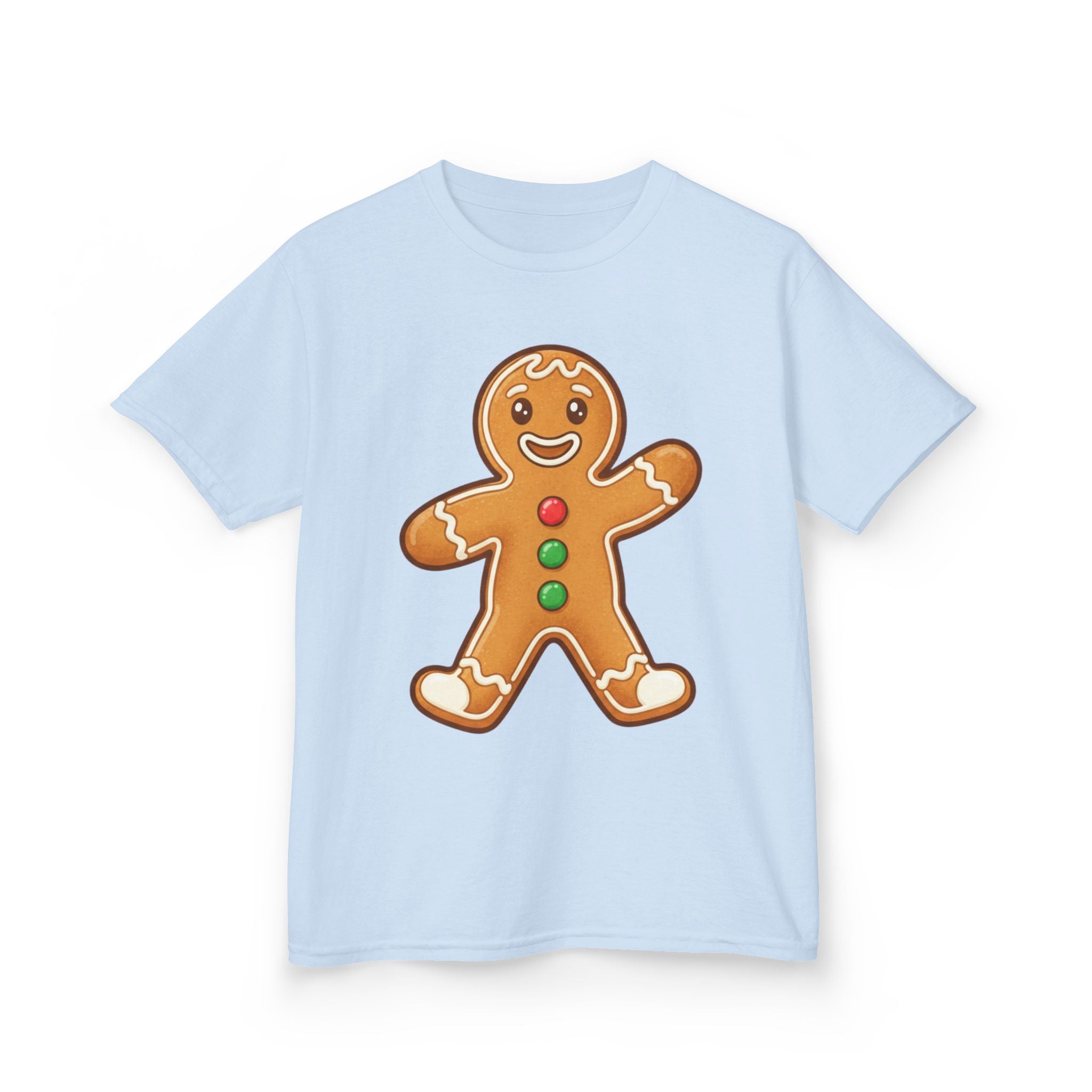 Designed by kids for kids - Cute Christmas gingerbread man tee