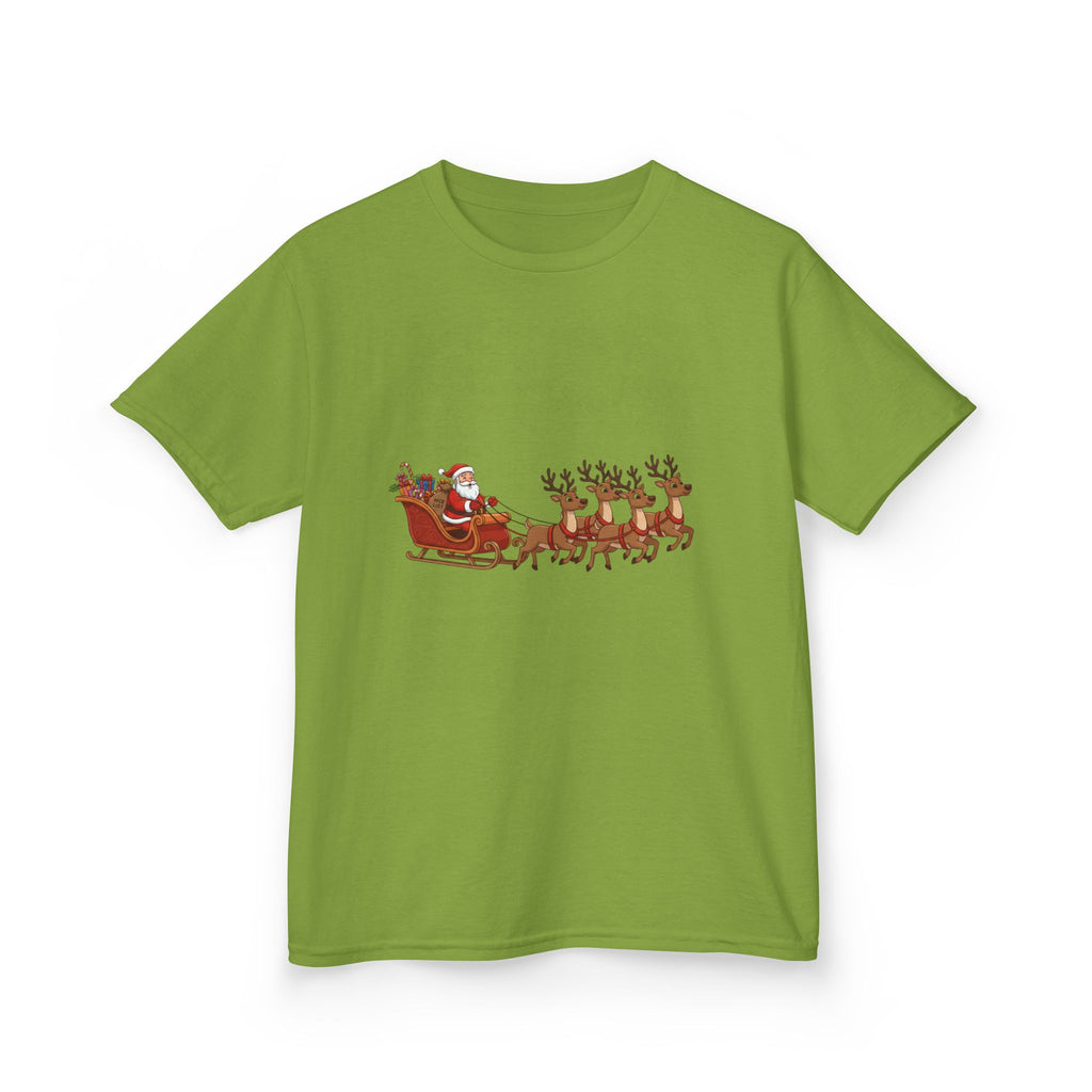 Designed by kids for kids - Cute Christmas Santa Sleigh tee
