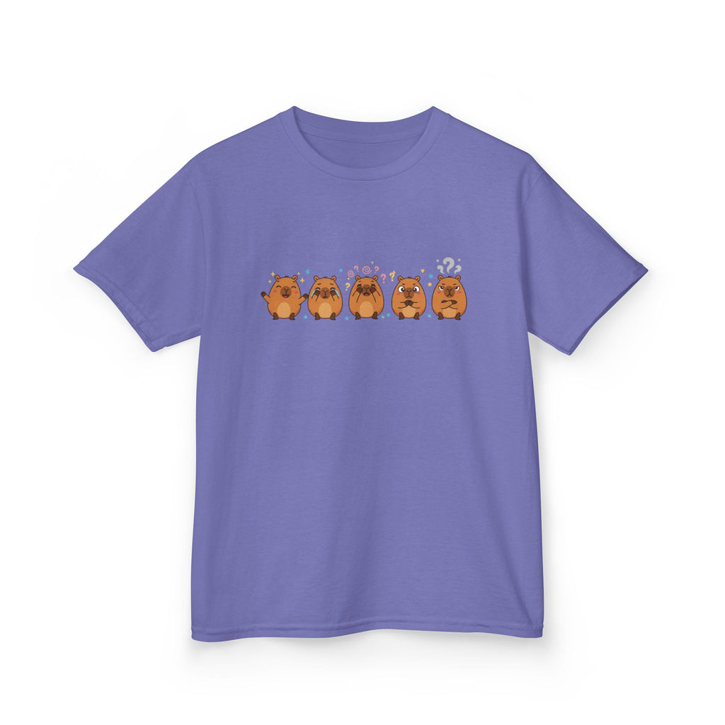 Kids Capybara Emotion Communication Tee