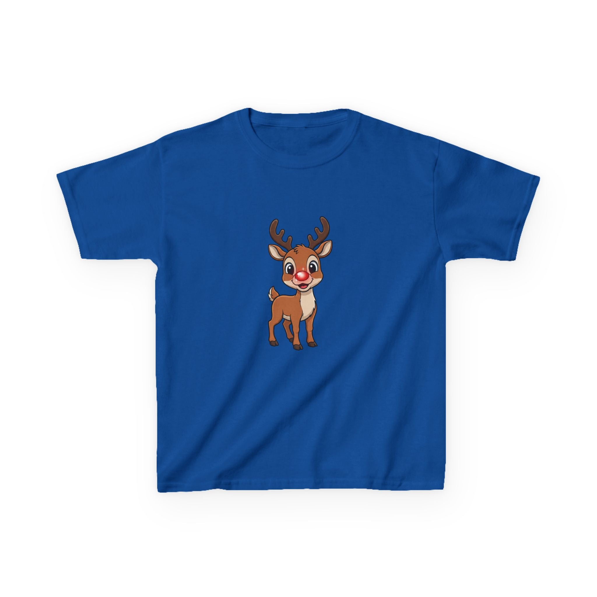 Designed by kids for kids - Cute Christmas Rudolph tee