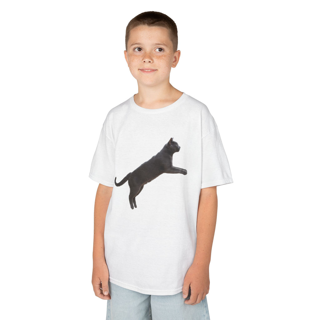Designed by kids for kids - Russian Blue cat tee