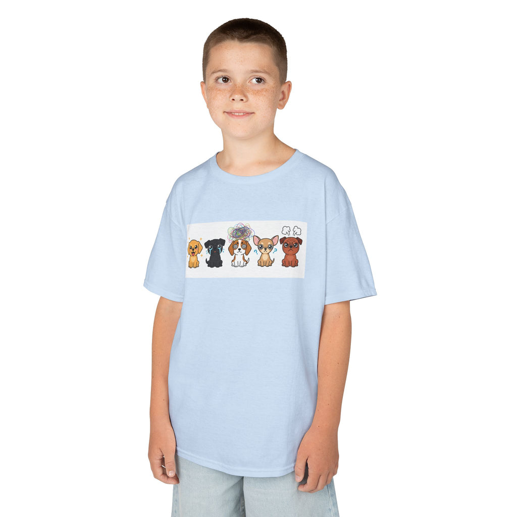 Kids Dog Emotion Communication Tee