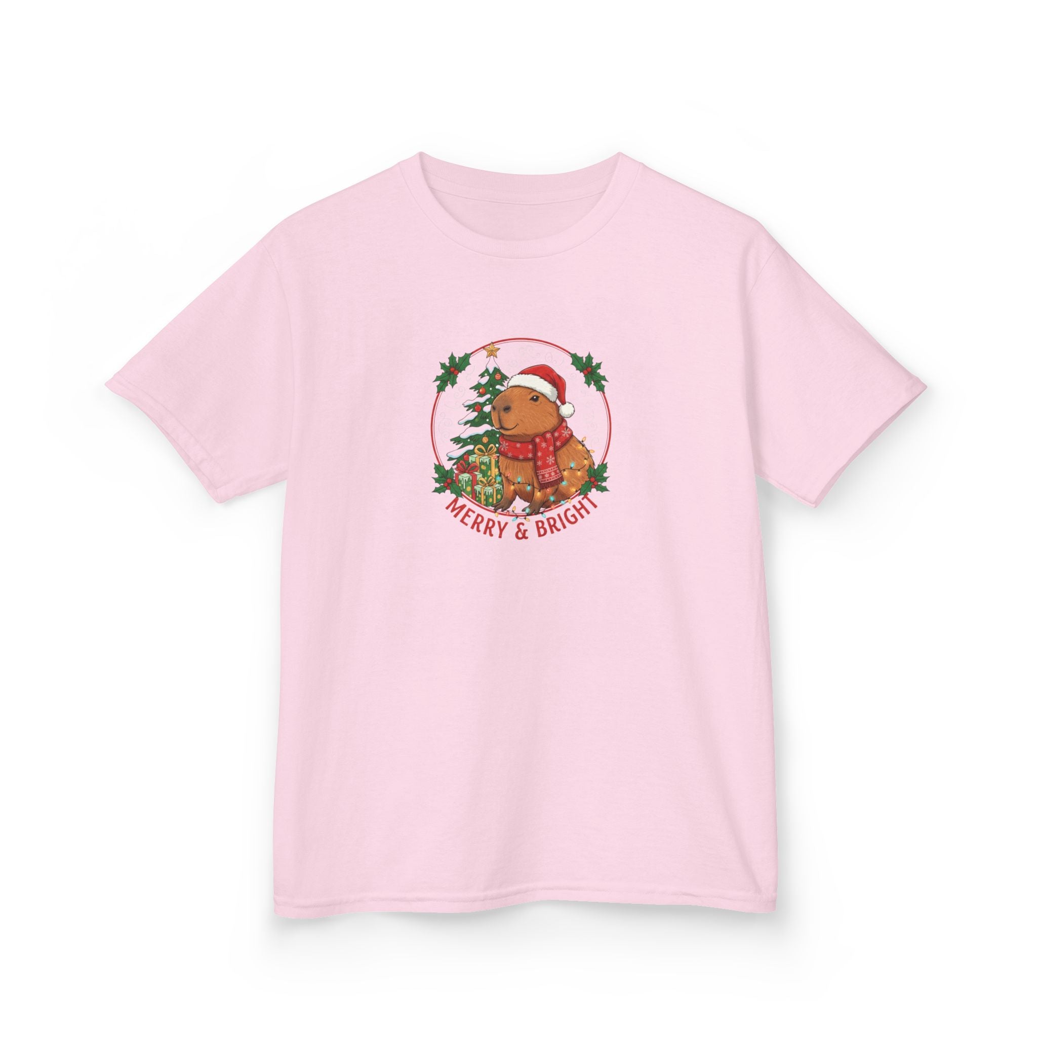 Designed by kids for kids - Cute Christmas Capybara tee