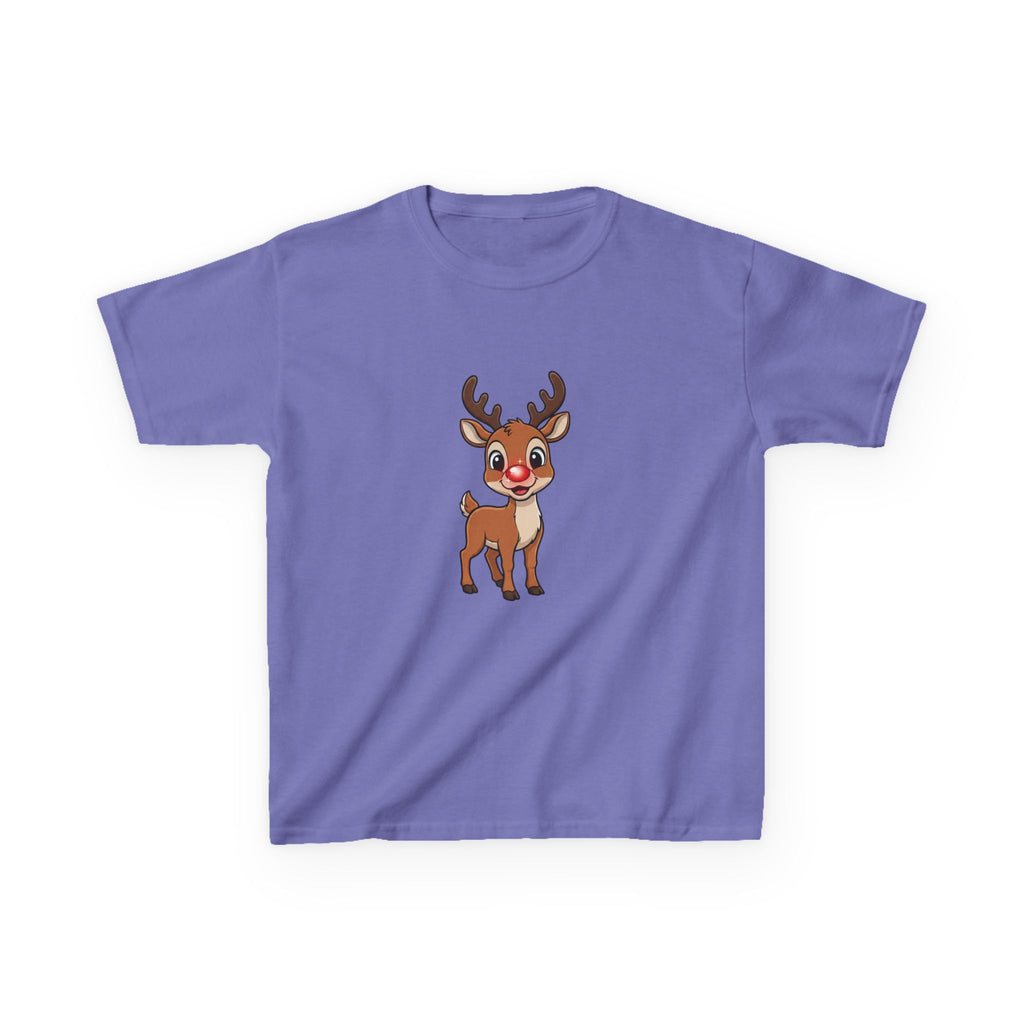 Designed by kids for kids - Cute Christmas Rudolph tee