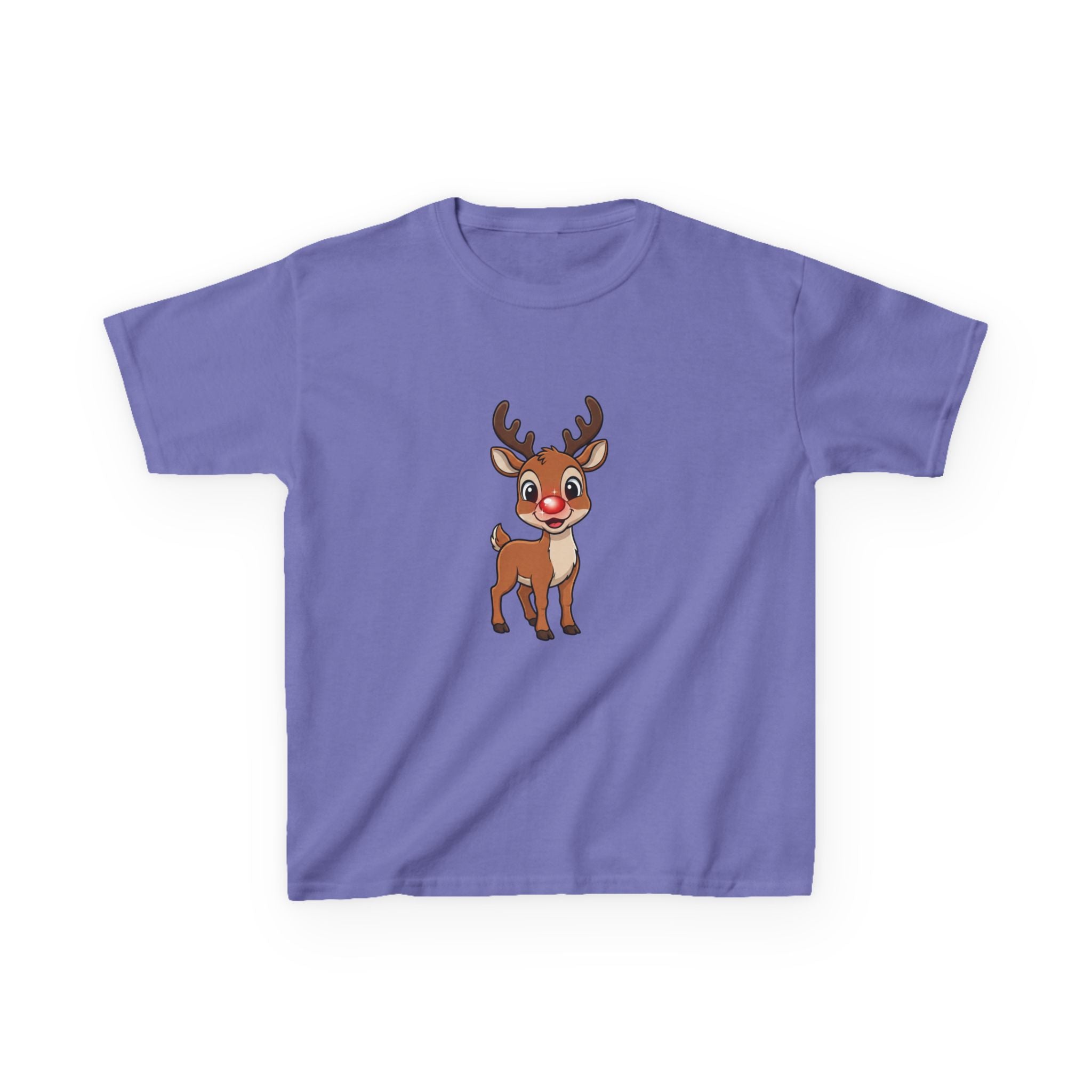 Designed by kids for kids - Cute Christmas Rudolph tee