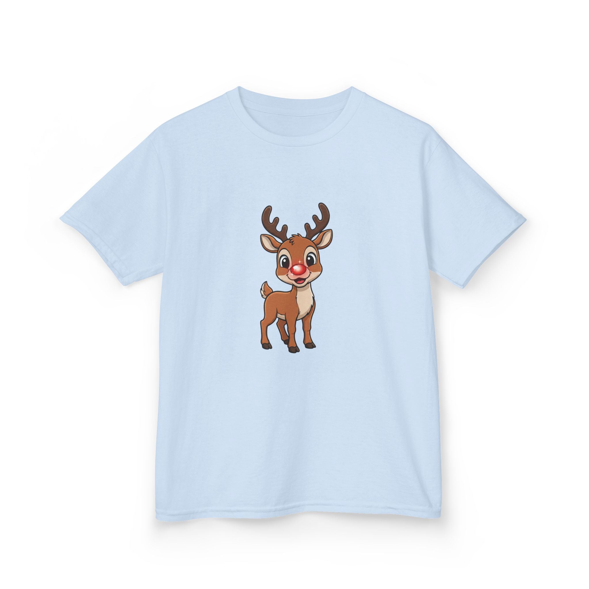 Designed by kids for kids - Cute Christmas Rudolph tee