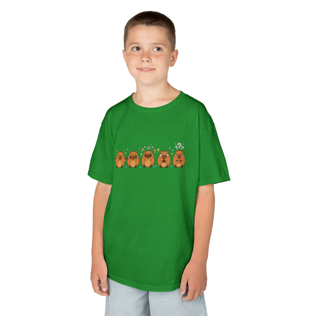 Kids Capybara Emotion Communication Tee