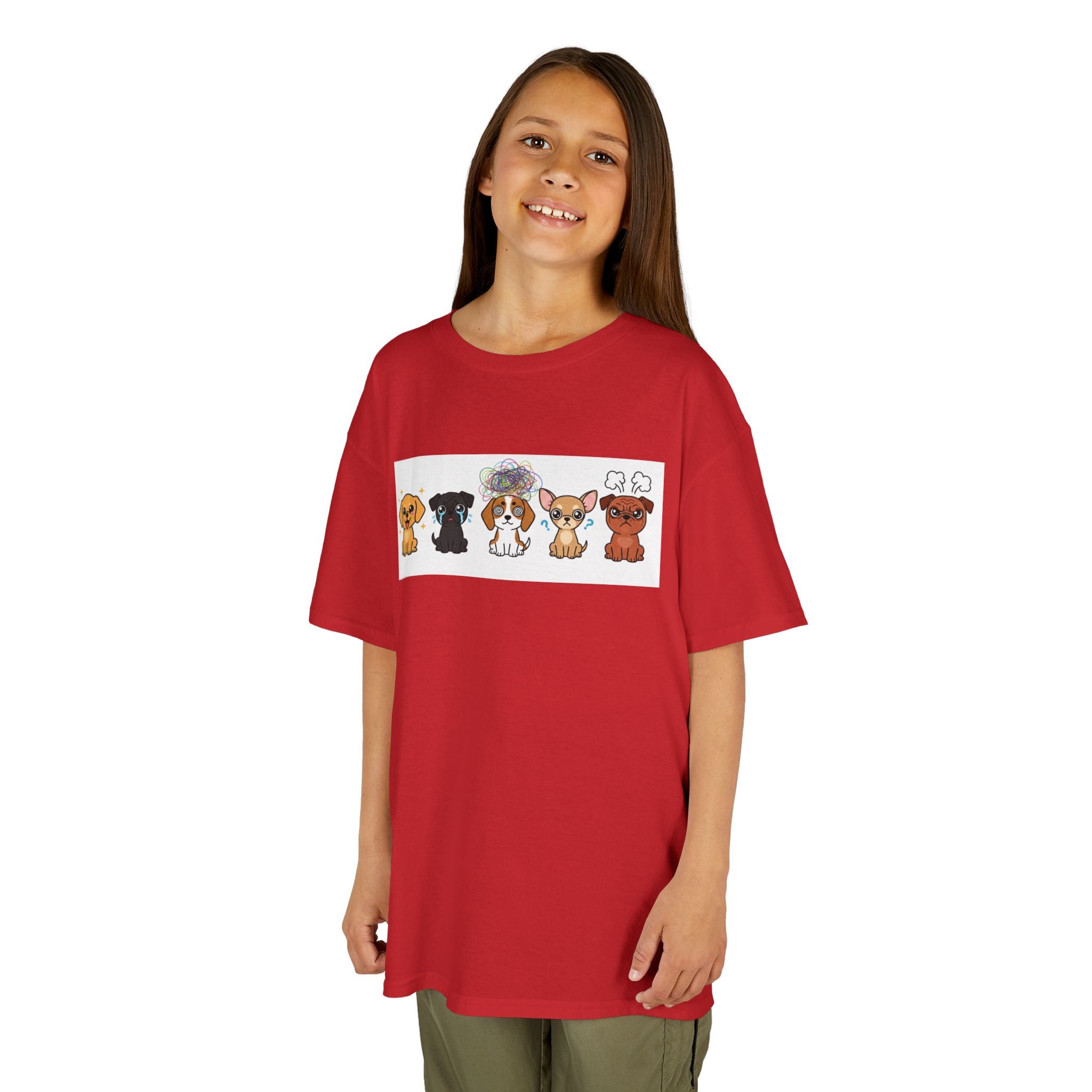 Kids Dog Emotion Communication Tee