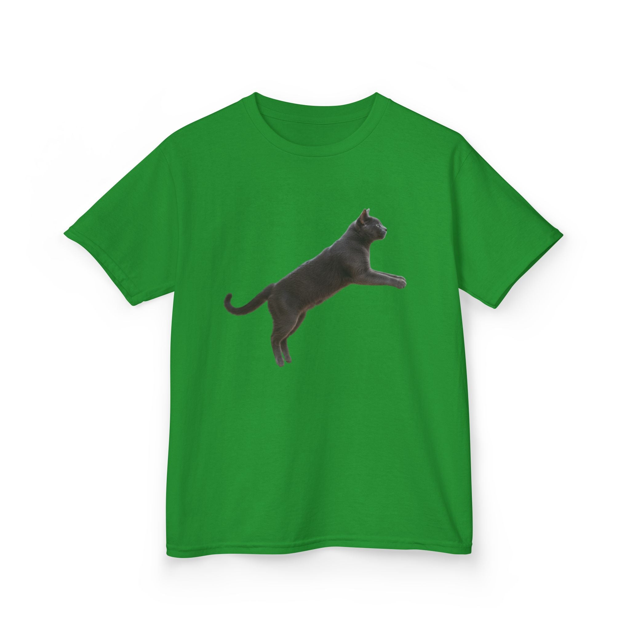 Designed by kids for kids - Russian Blue cat tee