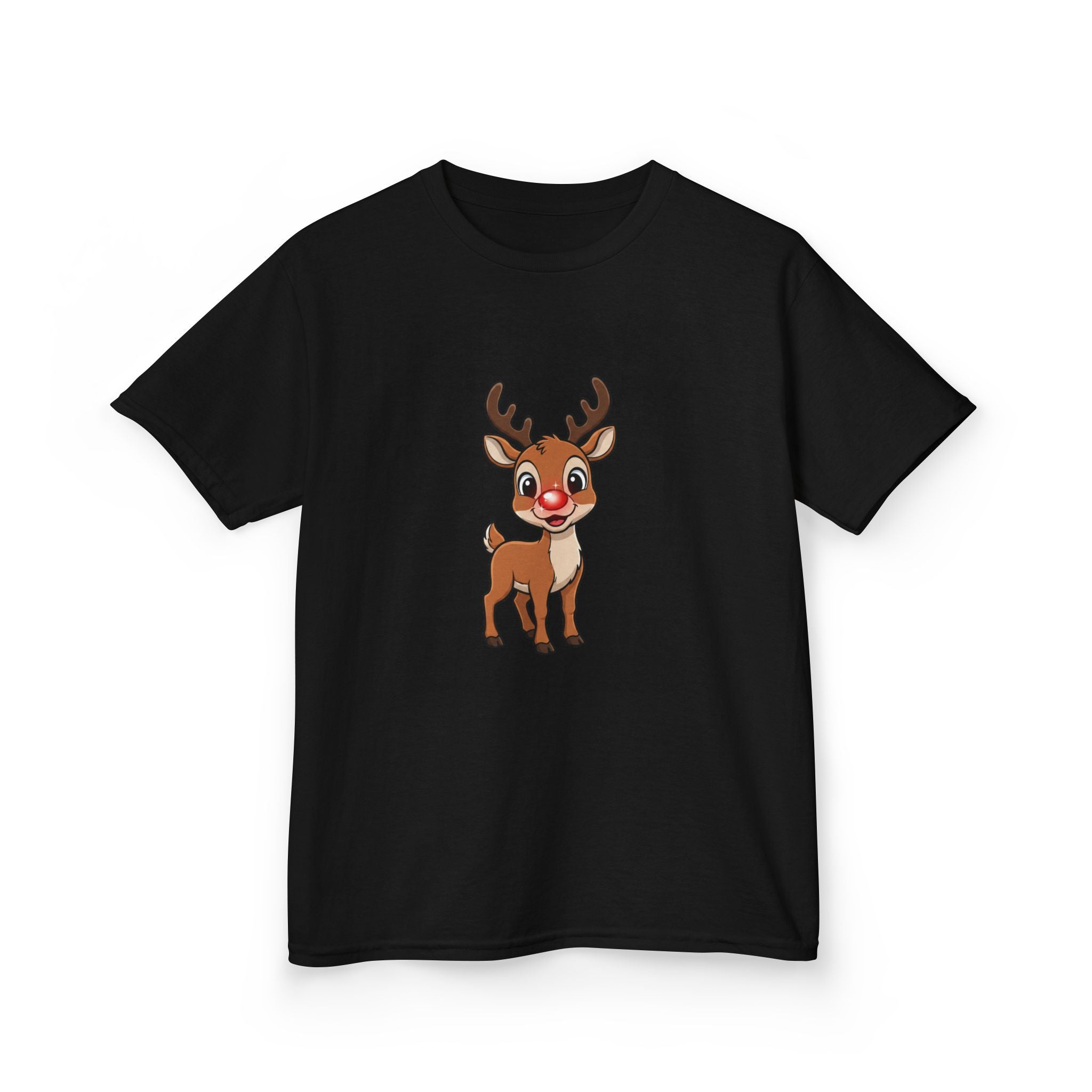 Designed by kids for kids - Cute Christmas Rudolph tee