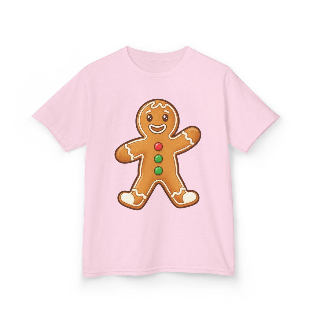 Designed by kids for kids - Cute Christmas gingerbread man tee