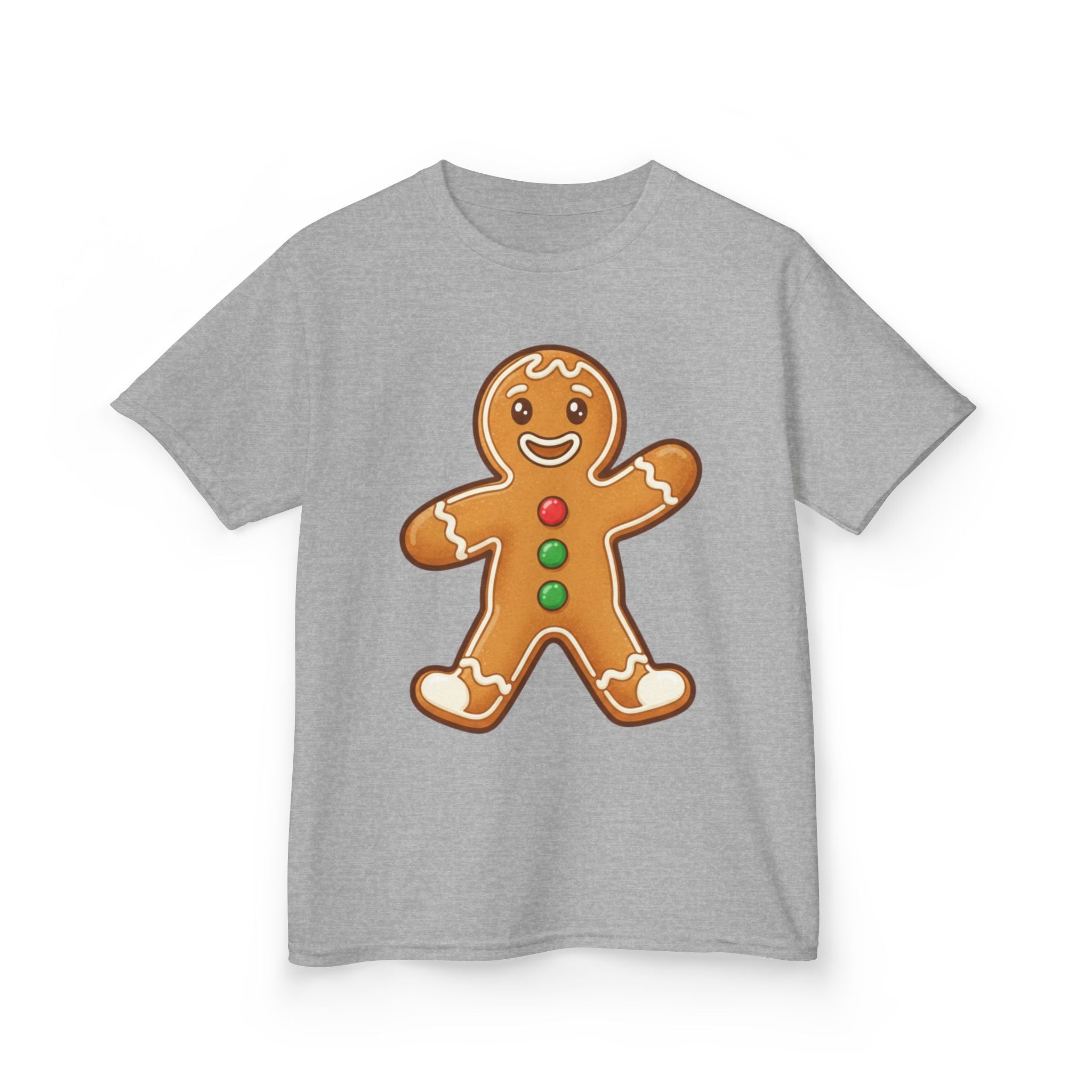 Designed by kids for kids - Cute Christmas gingerbread man tee